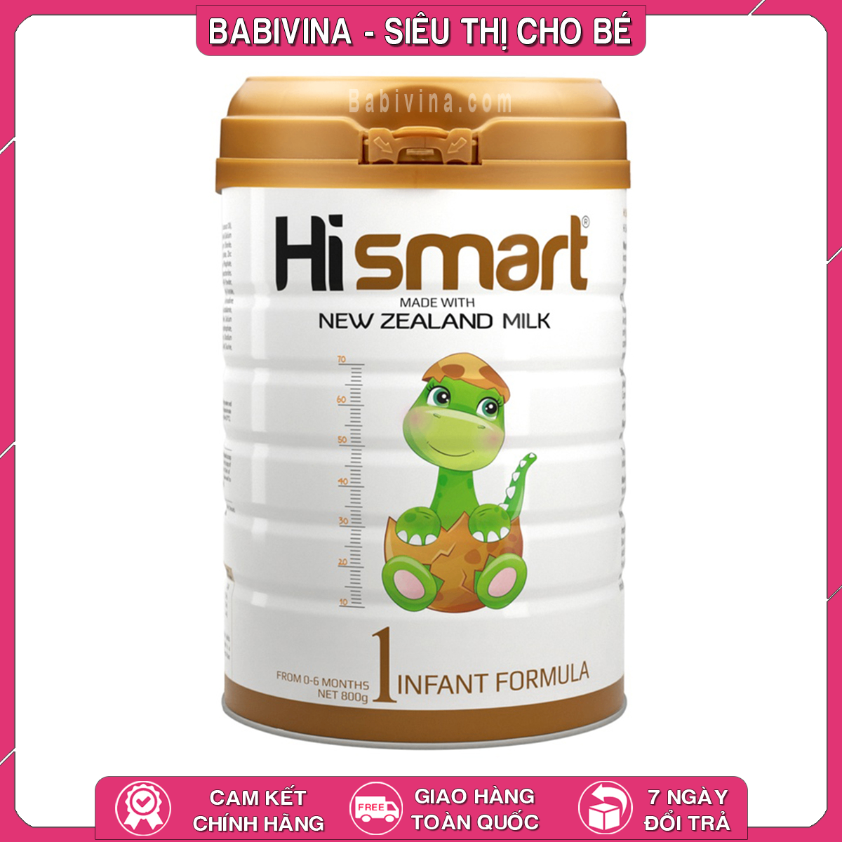 Sữa Hismart Số 1 800g | Dinh Dưỡng Dành Cho Trẻ Từ 0-6 Tháng Tuổi, Giúp Bé Phát Triển Trí Não Và Tăng Sức Đề Kháng | Chính Hãng, Giá Rẻ Nhất Tại Babivina