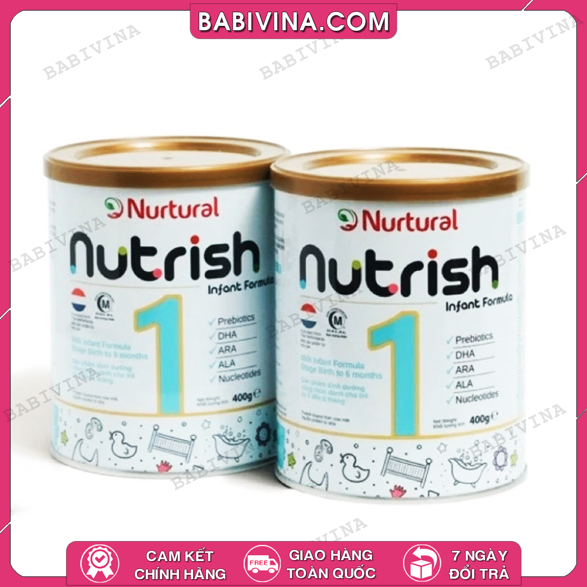 Sữa Nurtural Nutrish Số 1 400g | Trẻ Từ 0 - 6 Tháng Tuổi | Ăn Ngon, Tiêu Hóa Tốt, Tăng Cường Miễn Dịch, Phát Triển Chiều Cao | Mua Hàng Chính Hãng, Giá Rẻ Nhất Tại Babivina