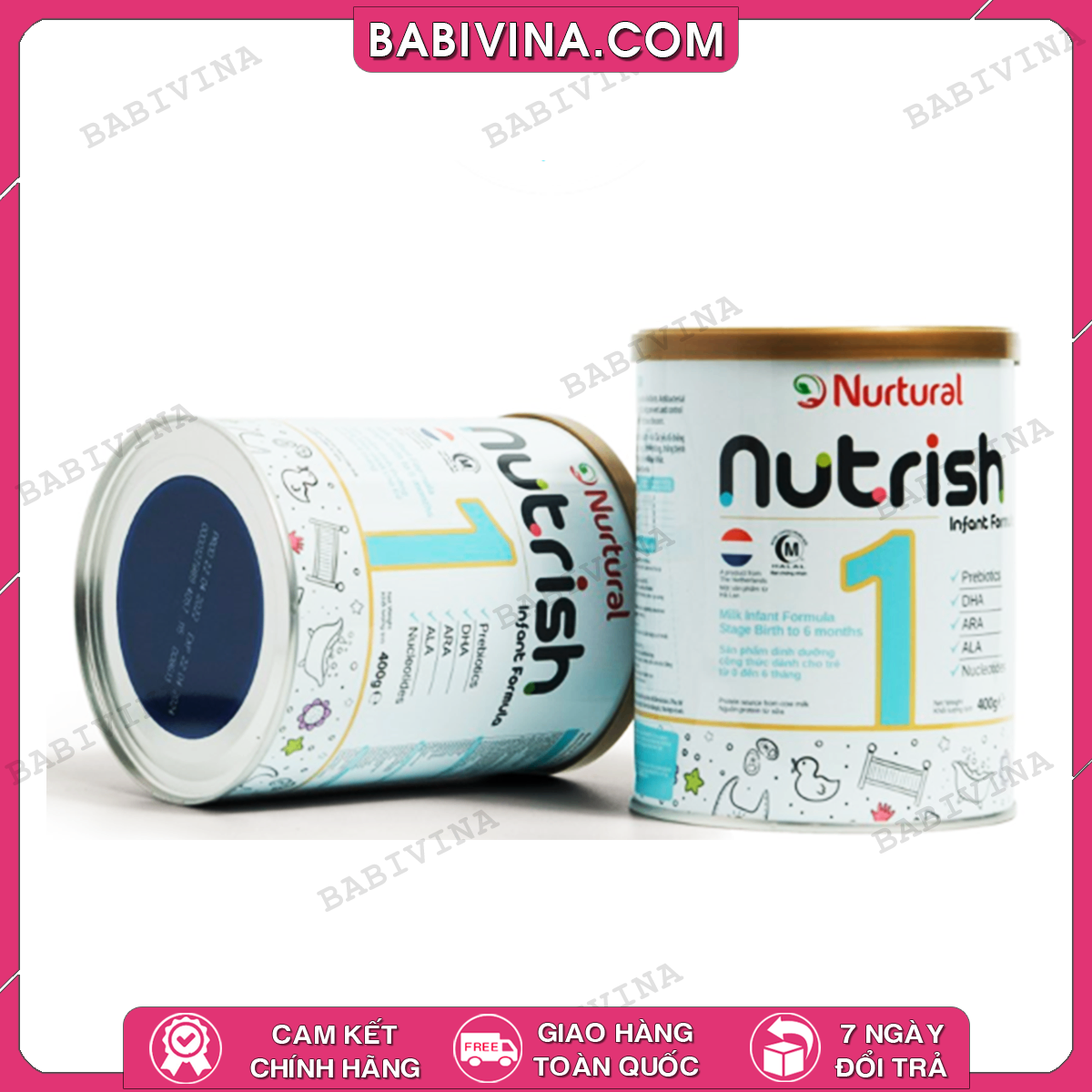 Sữa Nurtural Nutrish Số 1 400g | Trẻ Từ 0 - 6 Tháng Tuổi | Ăn Ngon, Tiêu Hóa Tốt, Tăng Cường Miễn Dịch, Phát Triển Chiều Cao | Mua Hàng Chính Hãng, Giá Rẻ Nhất Tại Babivina