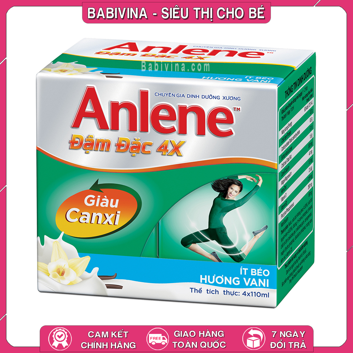 Sữa Anlene Nước Hộp Giấy Pha Sẵn 125ml | Thùng 48 Hộp | Dinh Dưỡng Chuyên Biệt Giàu Canxi - Tăng Cường Sức Khỏe Cơ Xương Khớp | Mua Hàng Chính Hãng, Giá Rẻ Nhất Tại Babivina