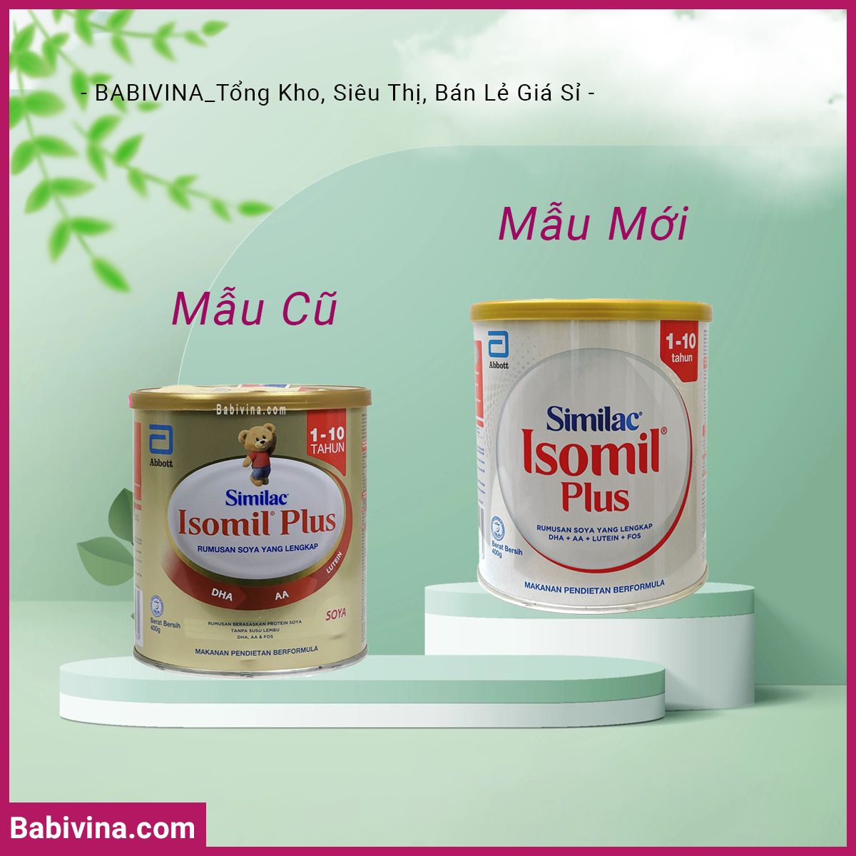 Sữa Similac Isomil Plus 400g | Cho Trẻ 1-10 Tuổi, Đạm Đậu Nành Soy | Mua Sữa Isomilk Chính Hãng Abbott, Giá Rẻ Nhất Tại Babivina