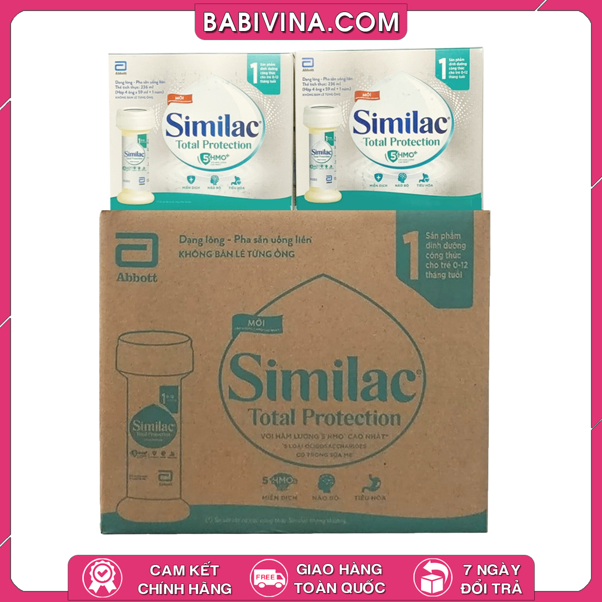 Sữa Similac Total Protection Nước | Dành Cho Trẻ Từ 0-12 Tháng Tuổi | Chính Hãng Abbott, Giá Rẻ Nhất Tại Babivina