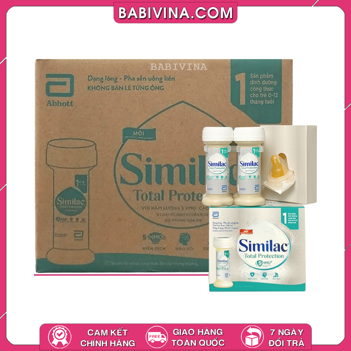 Sữa Similac Total Protection Nước | Dành Cho Trẻ Từ 0-12 Tháng Tuổi | Chính Hãng Abbott, Giá Rẻ Nhất Tại Babivina