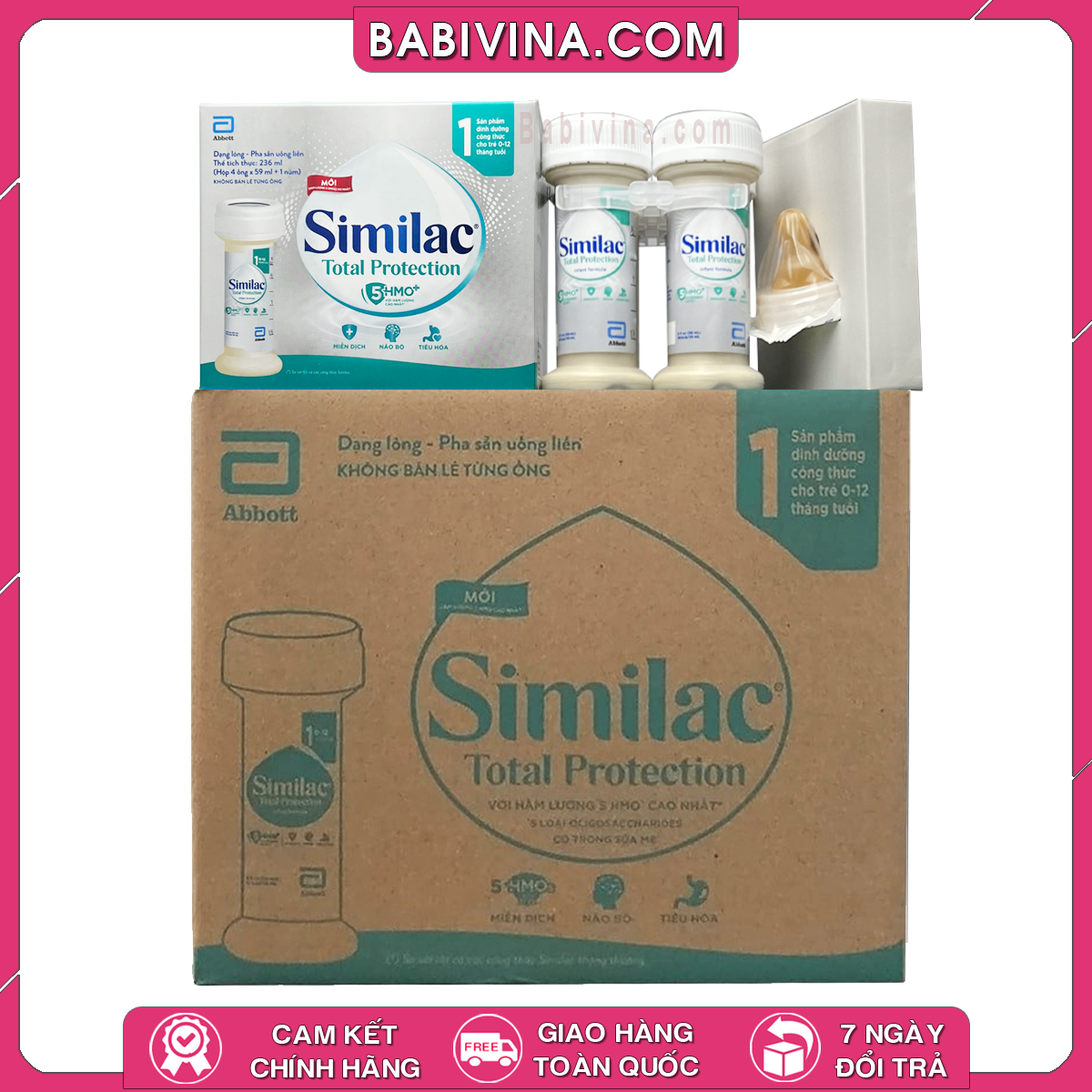 Sữa Similac Total Protection Nước | Dành Cho Trẻ Từ 0-12 Tháng Tuổi | Chính Hãng Abbott, Giá Rẻ Nhất Tại Babivina