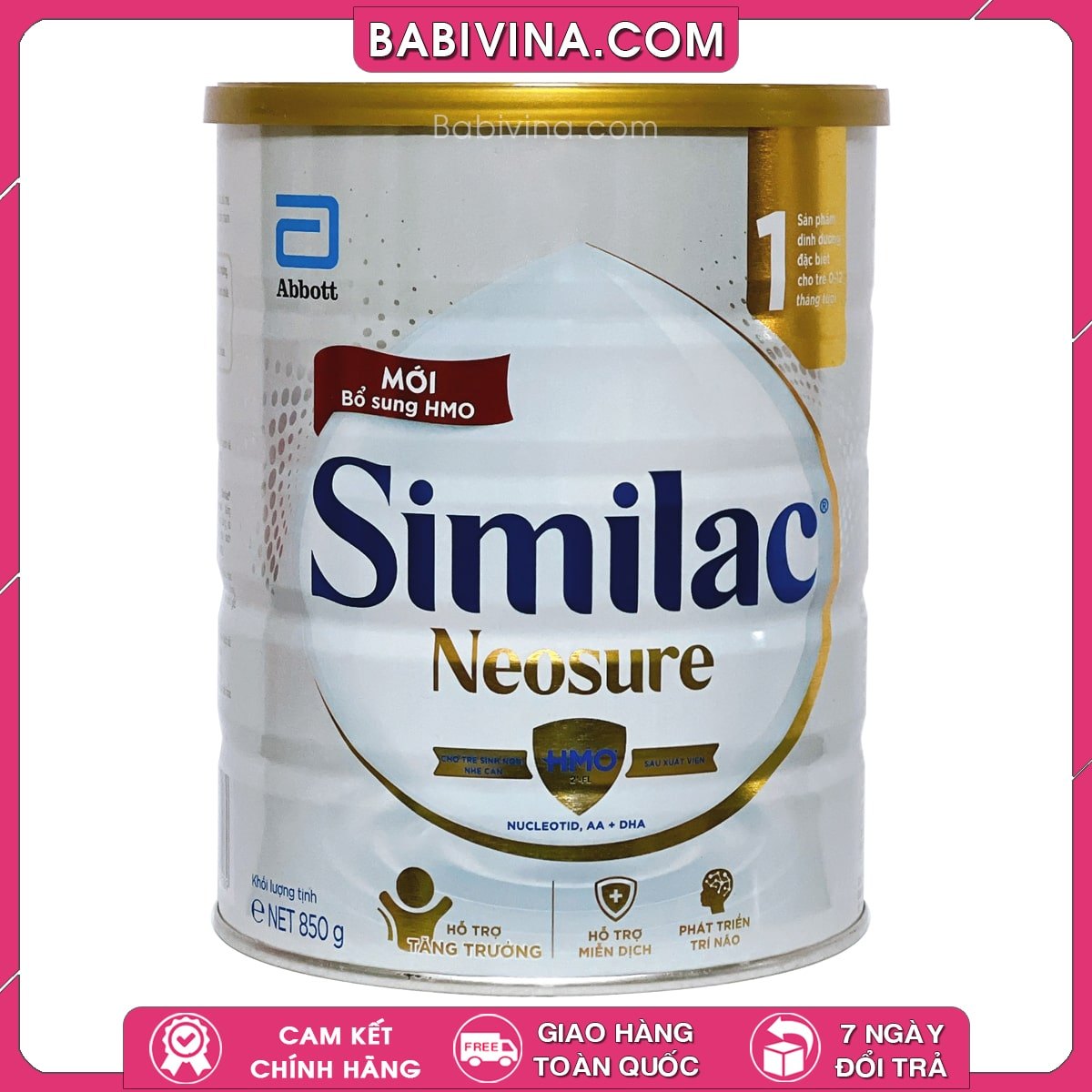 Sữa Similac Neosure 850g | Dinh Dưỡng Cho Trẻ 0-12 Tháng, Sinh Non Nhẹ Cân | Mua Neosure Chính Hãng Aboott, Giá Rẻ Nhất Tại Babivina