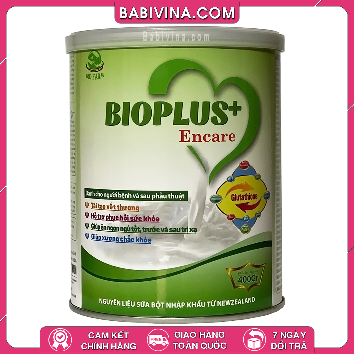 Sữa Bioplus+ Encare 400g | Dành Cho Bệnh Nhân Mới Ốm Dậy, Bệnh Nhân Ung Thư Trước Và Sau Xạ Trị | Mua Hàng Chính Hãng Giá Rẻ Nhất Tại Babivina