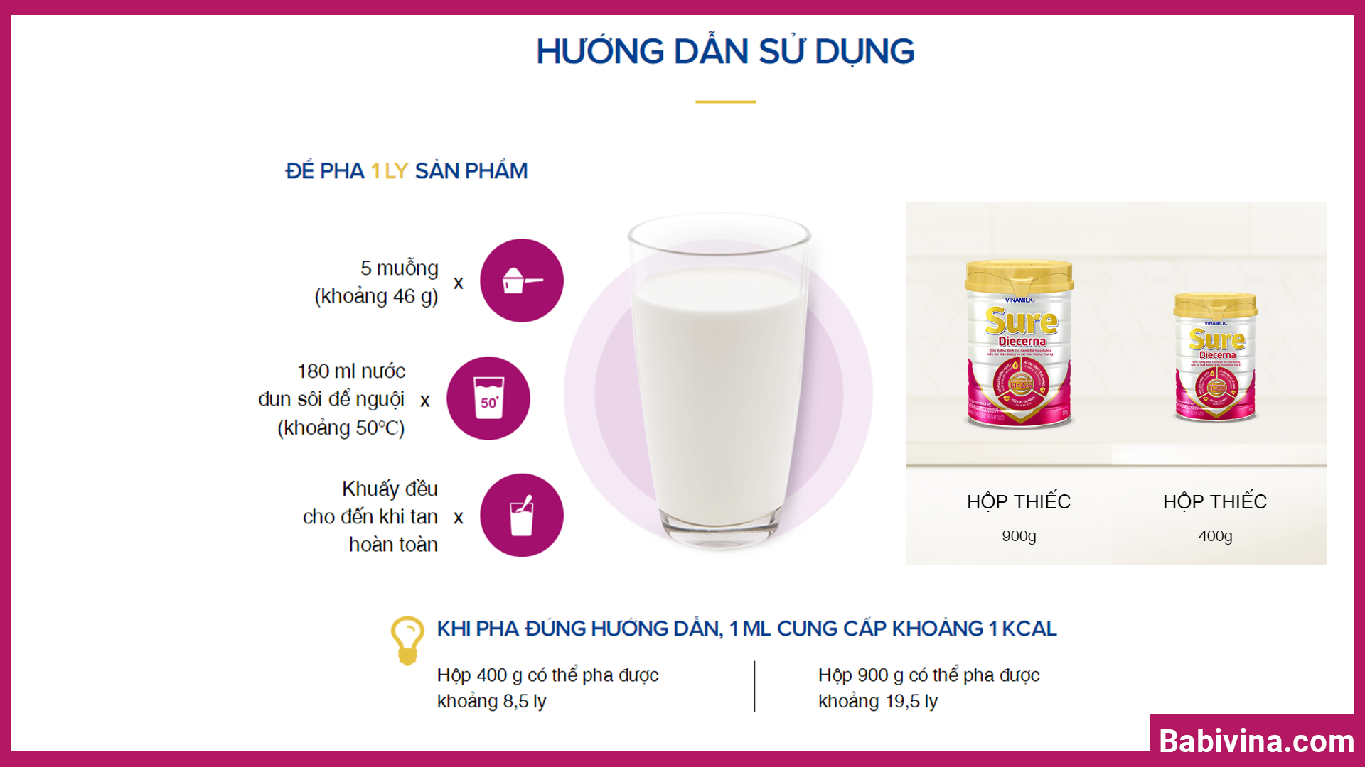 Vinamilk Sure Diecerna 900g l Giải Pháp Dinh Dưỡng Giúp Kiểm Soát Đường Huyết Hiệu Quả