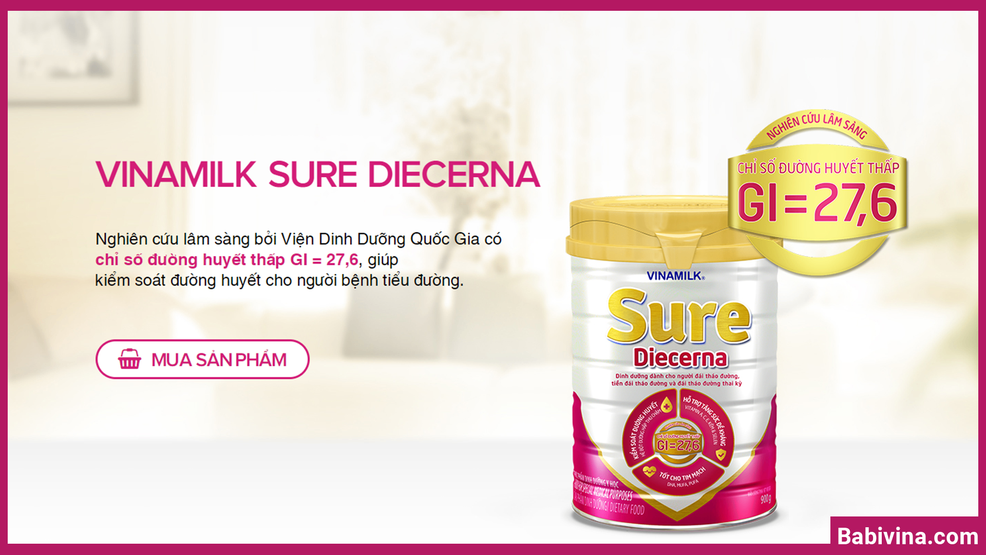 Vinamilk Sure Diecerna 900g l Giải Pháp Dinh Dưỡng Giúp Kiểm Soát Đường Huyết Hiệu Quả