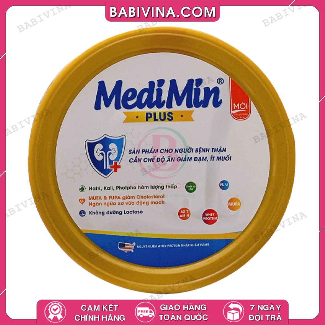 Sữa Medimin Plus 800g | Dinh Dưỡng, Giảm Protein Cho Người Bệnh Thận, Cần Chế Độ Ăn Giảm Đạm, Ít Muối | Mua Sữa Medimin Plus Chính Hãng Medibest, Giá Rẻ Nhất Tại Babivina