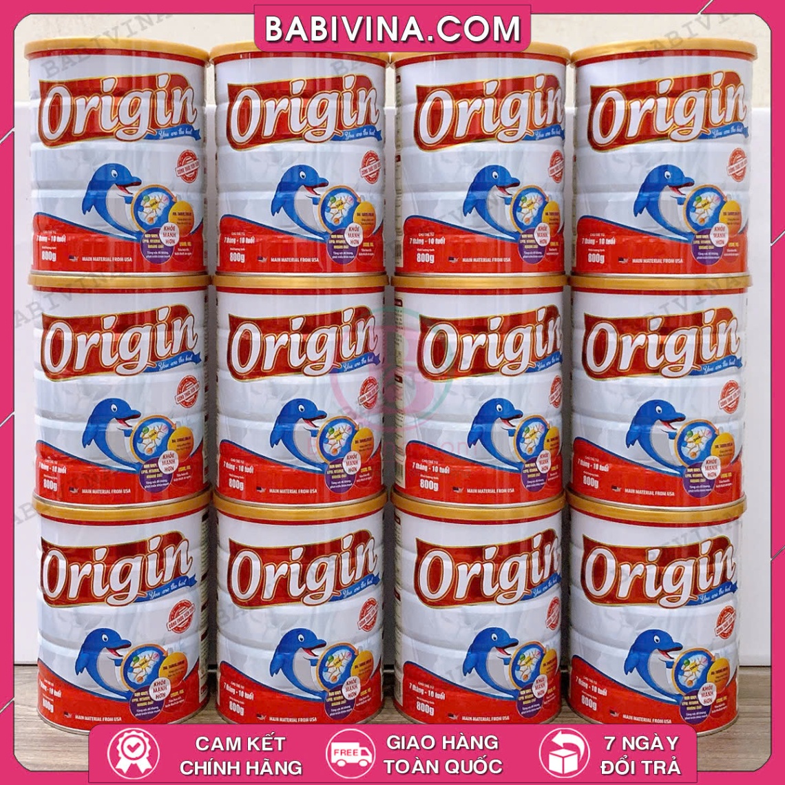 Sữa Origin 800g | Dinh Dưỡng Cho Trẻ 7 Tháng - 10 Tuổi, Tăng Cân, Cao Lớn, Thông Minh, Khỏe Mạnh | Mua Origin Chính Hãng, Viện Dinh Dưỡng Khuyên Dùng, Giá Rẻ Nhất Tại Babivina