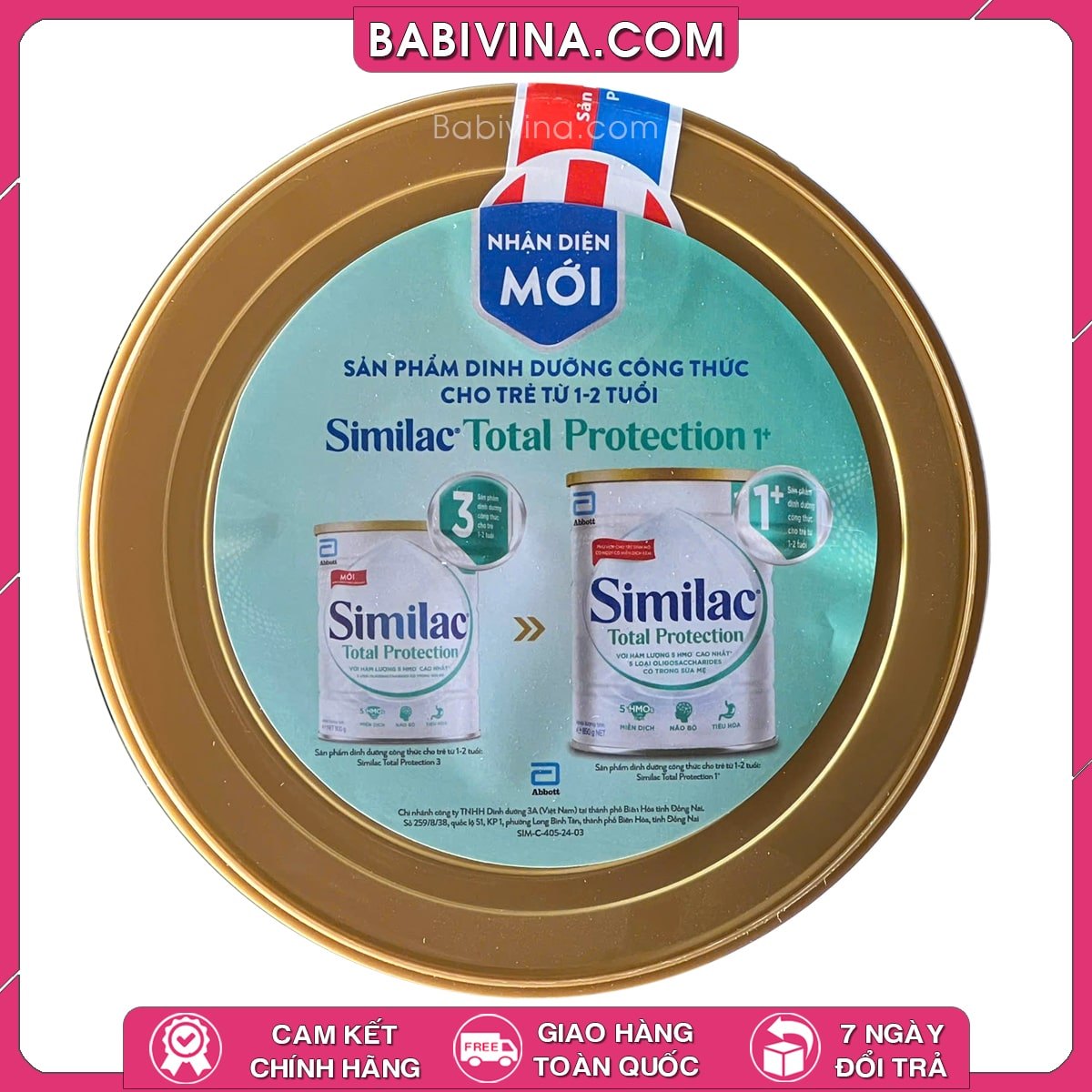 Sữa Similac Total Protection 1+ 850g | Trẻ 1-2 Tuổi | Chính Hãng Abbott, Giá Tốt Nhất Tại Babivina