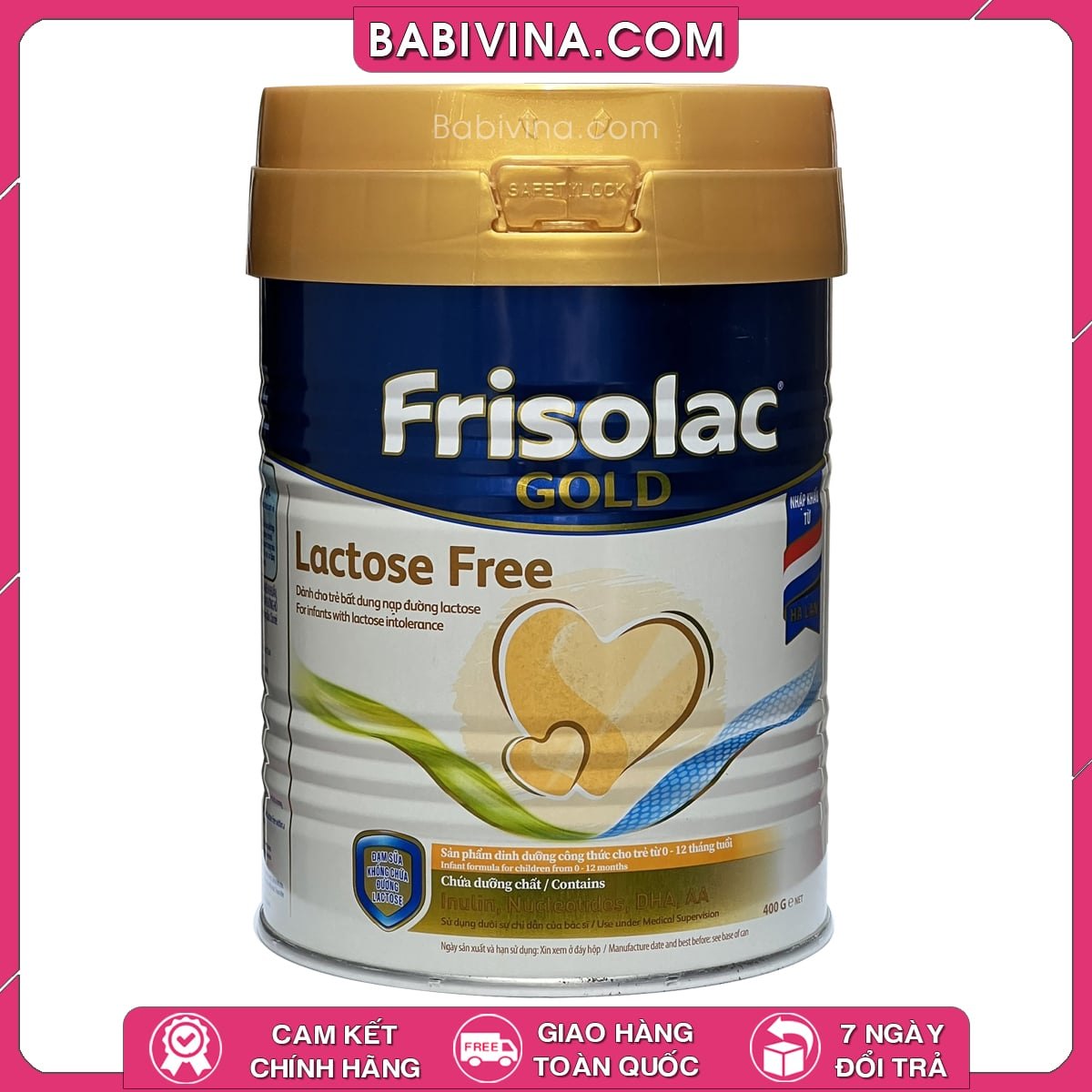 Sữa Frisolac Gold Lactose Free 400g, Trẻ Dị Ứng Đường Lactose, Mua Lactosefree Chính Hãng Friso, Giá Rẻ Nhất Tại Babivina