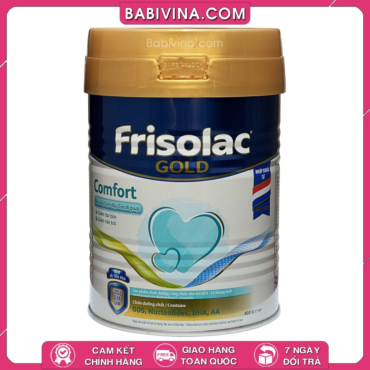 Sữa Frisolac Gold Comfort 400g | Trẻ 0-12 Tháng Hệ Tiêu Hóa Yếu, Đầy Hơi, Chướng Bụng | Mua Frisolac Gold Comfort Chính Hãng Friso, Giá Tốt Nhất Tại Babivina