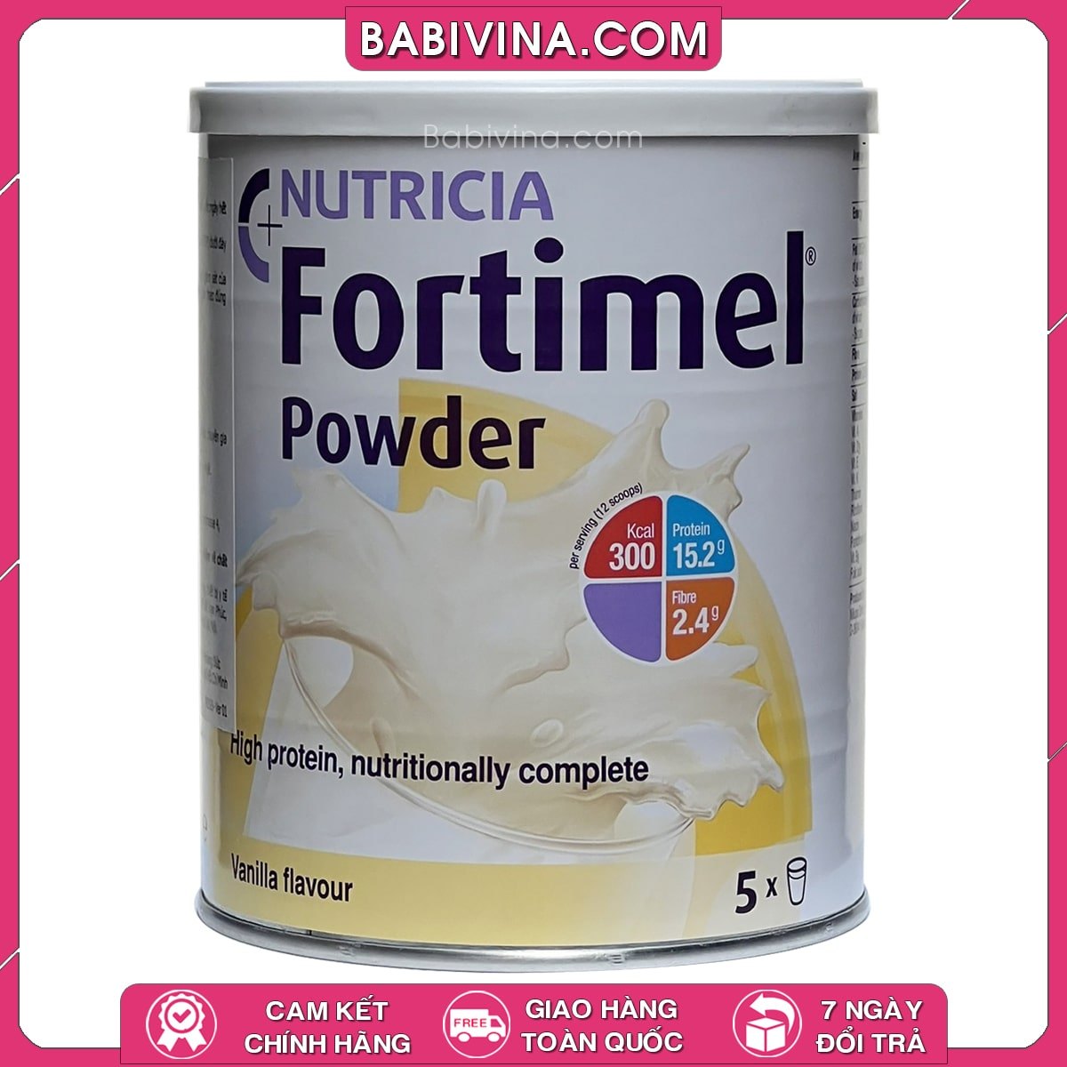 Sữa Fortimel Powder 335g | Dinh Dưỡng Cao Năng Lượng Cho Người Ốm Bệnh, Phẫu Thuật | Hãng Nutricia Hà Lan | Babivina Sữa Chính Hãng, Bán Lẻ Giá Sỉ