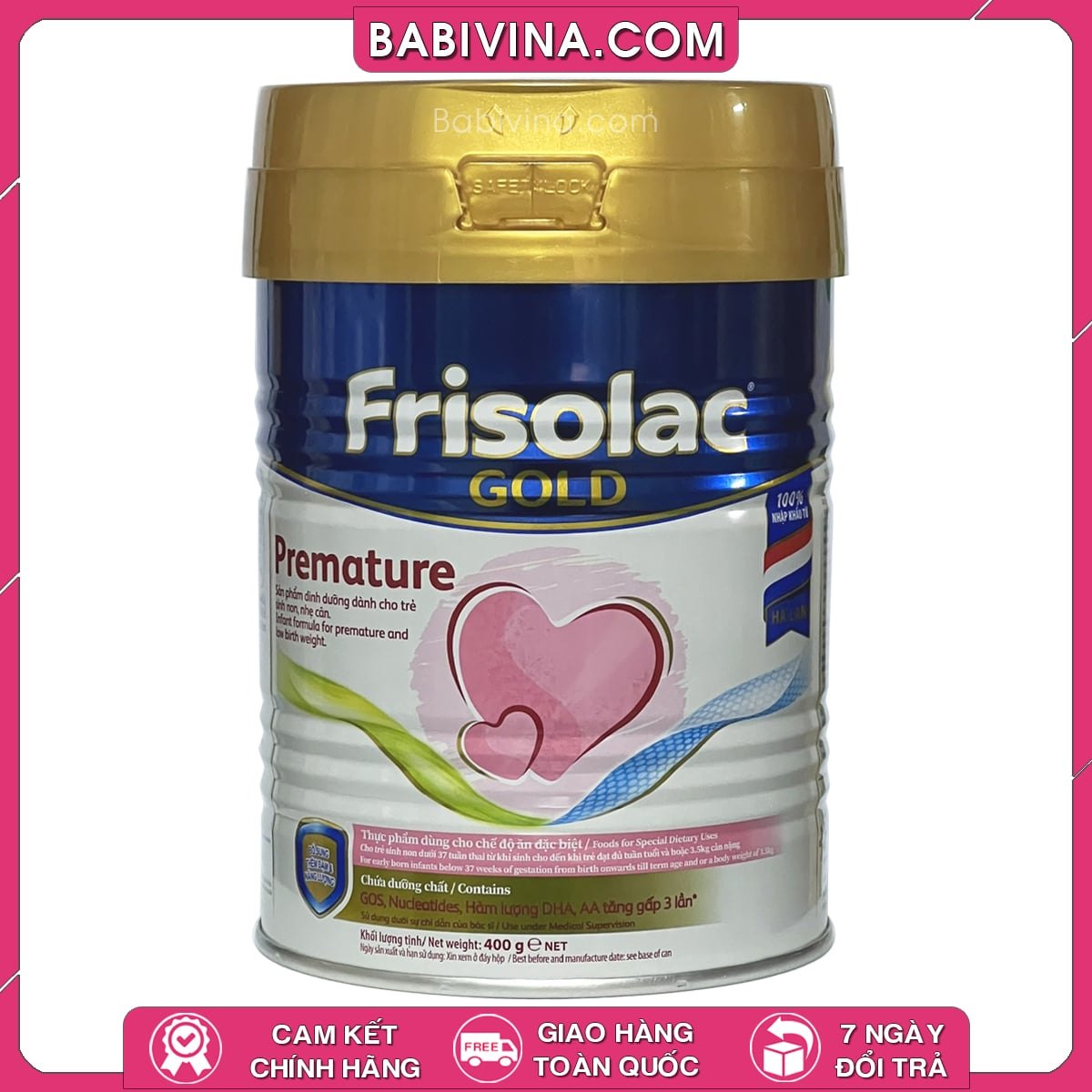 Sữa Frisolac Gold Premature 400g | Trẻ Sinh Cực Non, Nhẹ Cân | Mua Frisolac Gold Premature Chính Hãng, Giá Tốt Nhất Tại Babivina