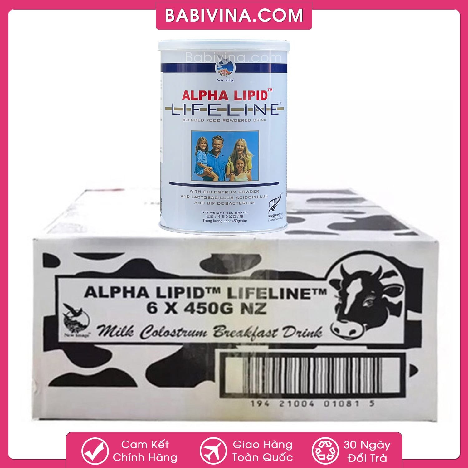 Sữa Alpha Lipid Lifeline 450g | Tăng Cường Sức Khỏe Toàn Diện | Mua Sữa Alpha Lipid Chính Hãng, Giá Tốt Nhất Tại Babivina