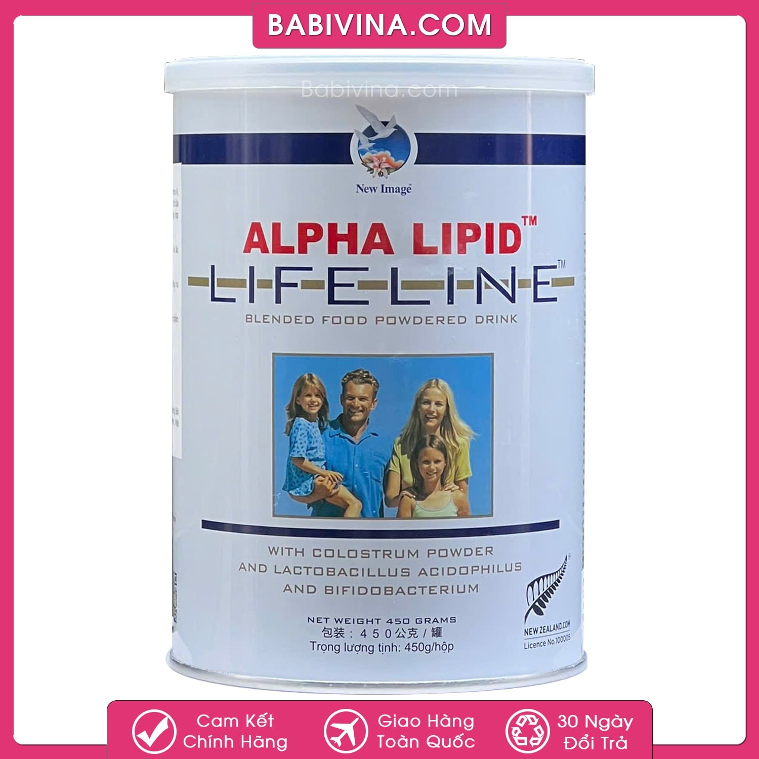 Sữa Alpha Lipid Lifeline 450g | Tăng Cường Sức Khỏe Toàn Diện | Mua Sữa Alpha Lipid Chính Hãng, Giá Tốt Nhất Tại Babivina