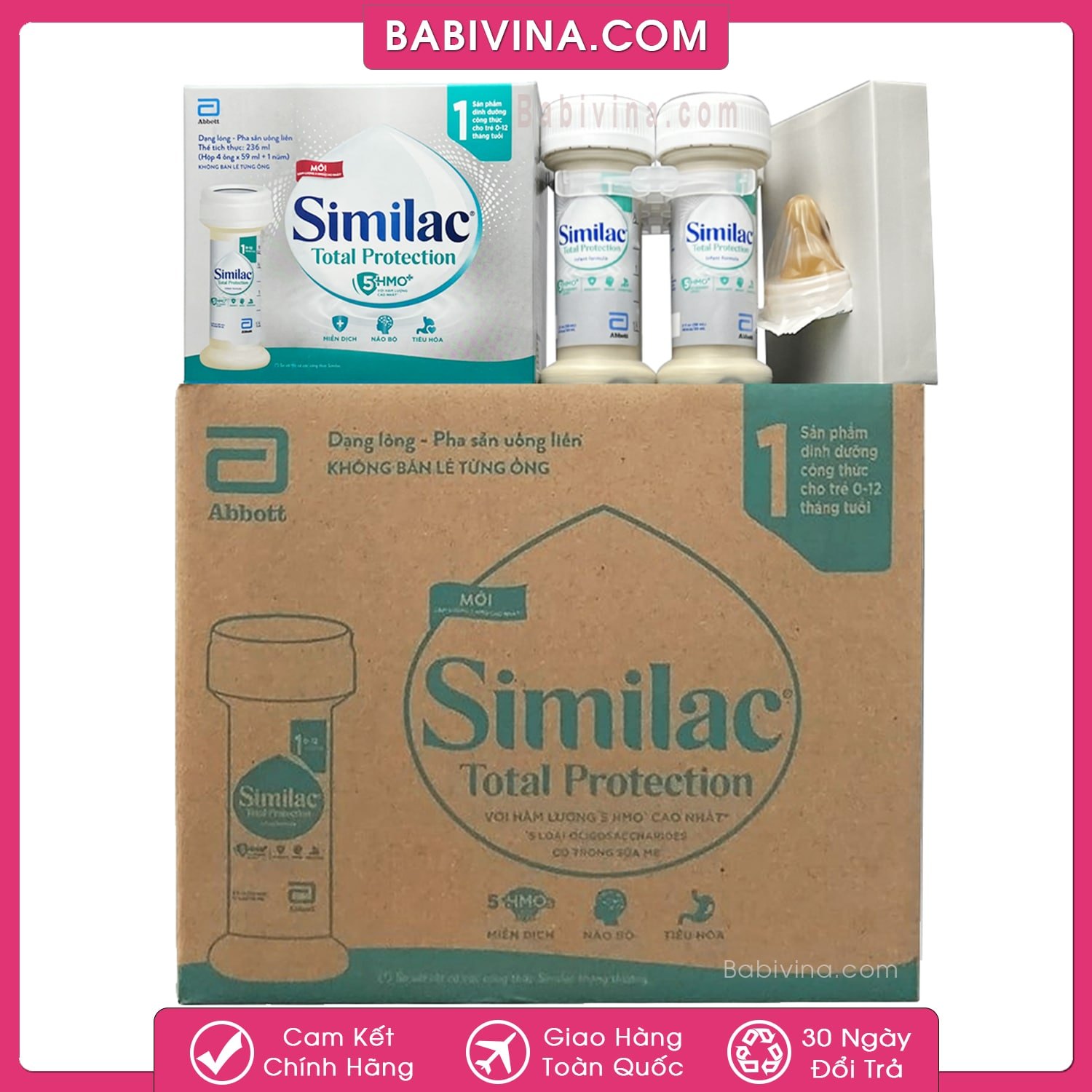 Thùng Sữa Similac Total Protection Nước | Trẻ Từ 0-12 Tháng Tuổi Sinh Mổ | Mua Similac Protection Nước Chính Hãng, Giá Tốt nhất Tại Babivina