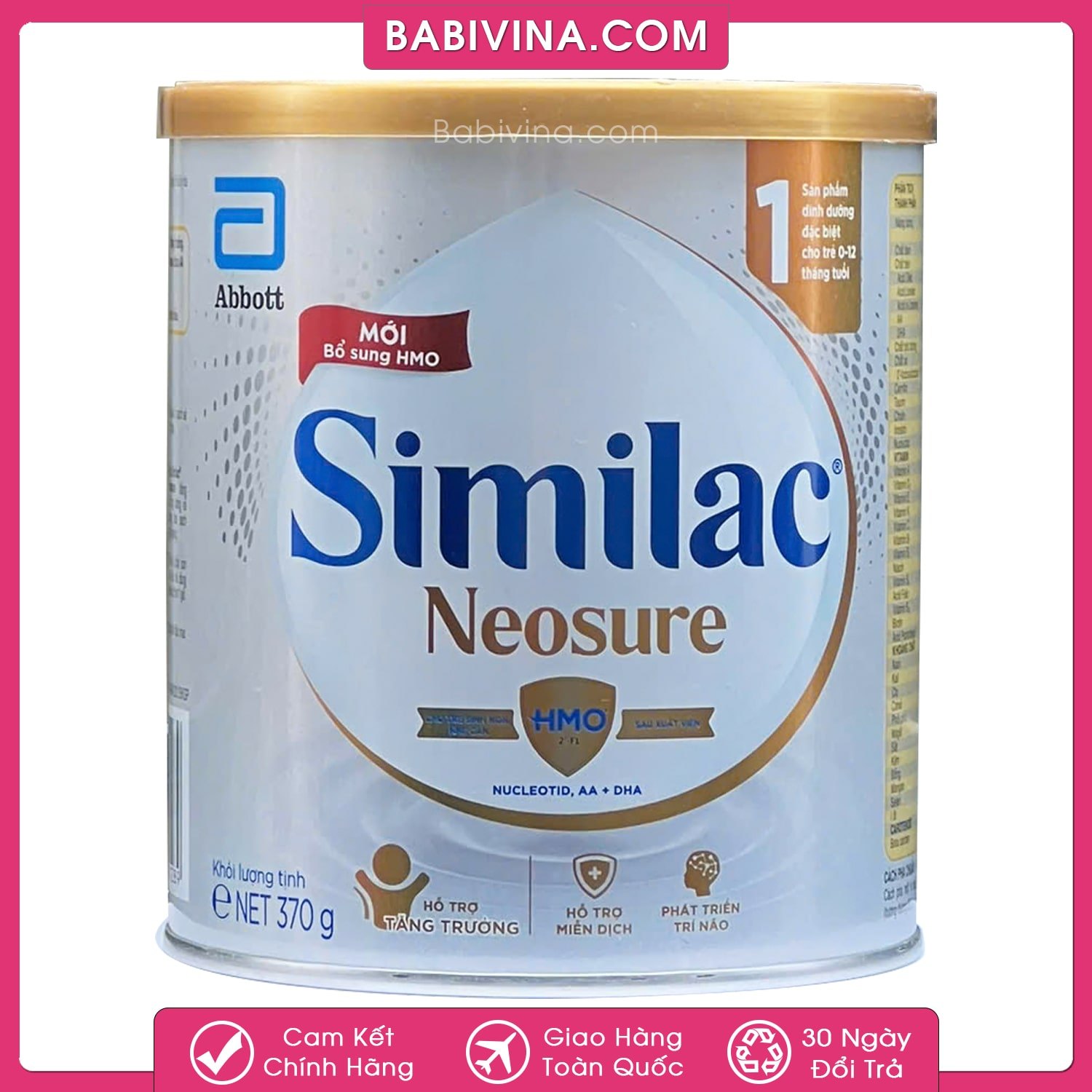 Sữa Similac Neosure 370g | Trẻ 0-12 Tháng, Sinh Non, Nhẹ Cân | Mua Neosure Chính Hãng Aboott, Giá Tốt Nhất Tại Babivina