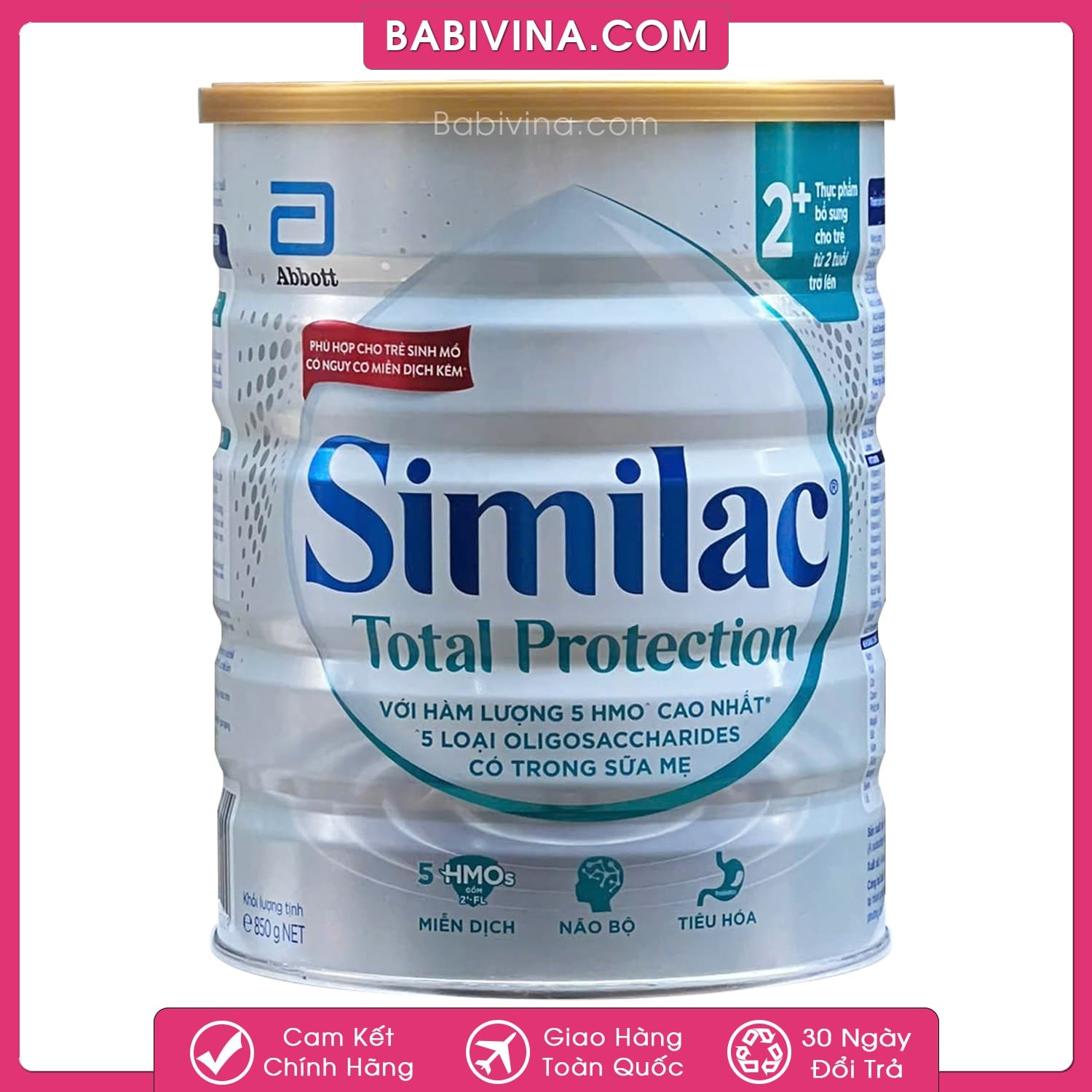 Sữa Similac Total Protection 2+ 850g | Trẻ Từ 2 Tuổi Trở Lên Tăng Đề Kháng, Thông Minh, Tiêu Hóa Tốt | Mua Simialc Total Protection 2+ Chính Hãng, Giá Tốt Nhất Tại Babivina