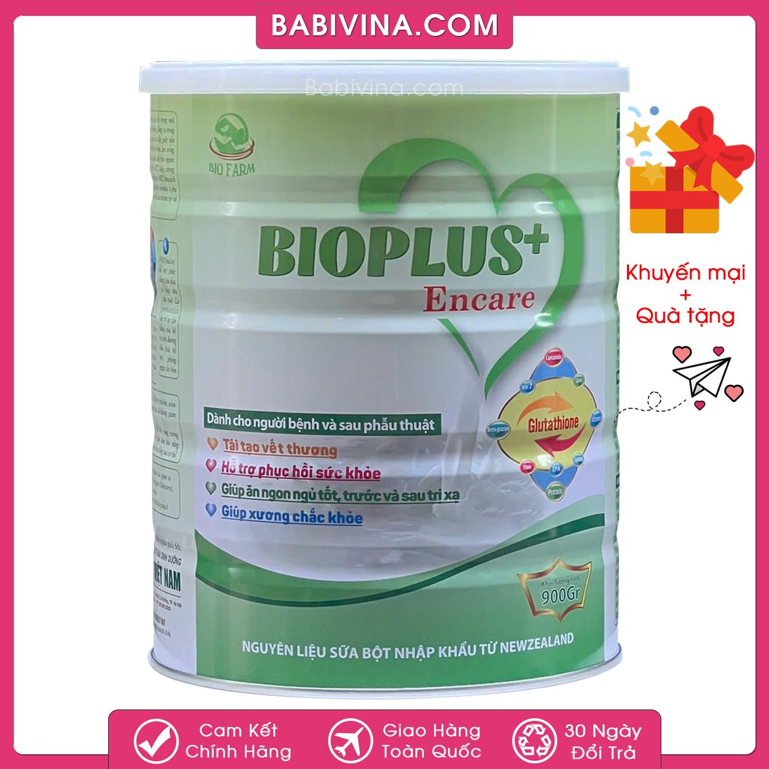 Sữa Bioplus+ Encare 900g | Người Ốm Bệnh, Phẫu Thuật, Bệnh Nhân Ung Thư, Bệnh Tim, Bệnh Gan | Mua Bioplus Encare Chính Hãng, Giá Tốt Nhất Tại Babivina