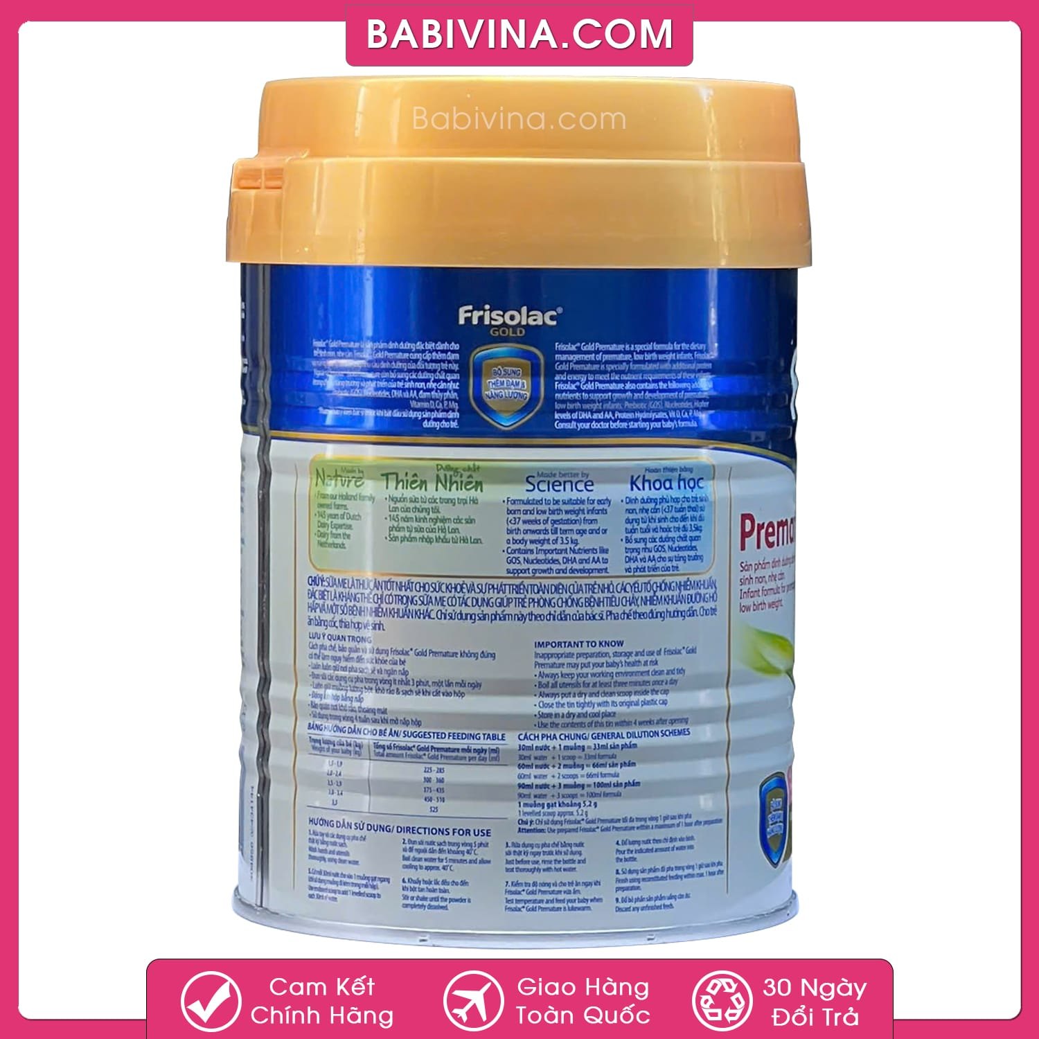 Sữa Frisolac Gold Premature 400g | Trẻ Sinh Cực Non, Nhẹ Cân | Mua Frisolac Gold Premature Chính Hãng, Giá Tốt Nhất Tại Babivina