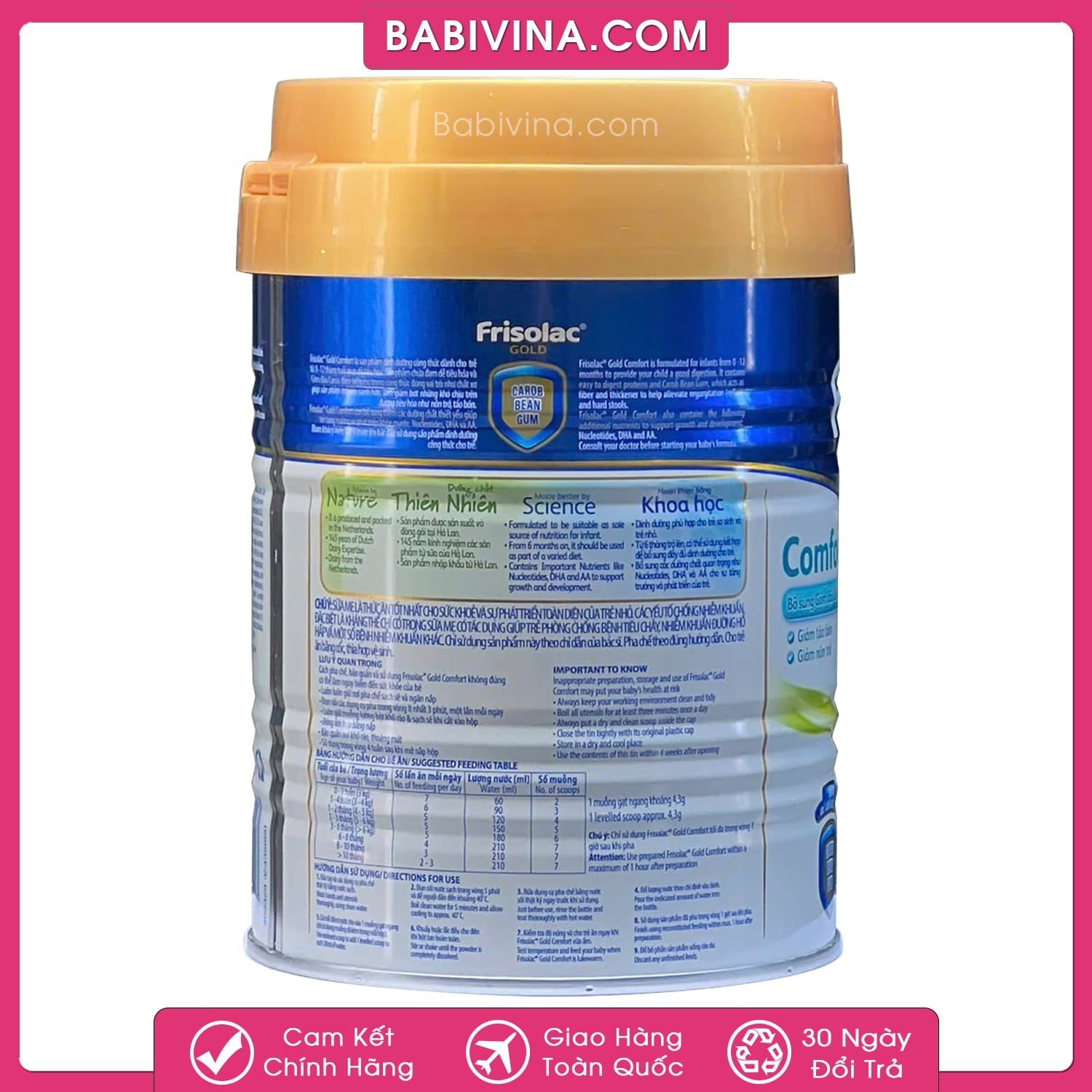 Sữa Frisolac Gold Comfort 400g | Trẻ 0-12 Tháng Hệ Tiêu Hóa Yếu, Đầy Hơi, Chướng Bụng | Mua Frisolac Gold Comfort Chính Hãng Friso, Giá Tốt Nhất Tại Babivina