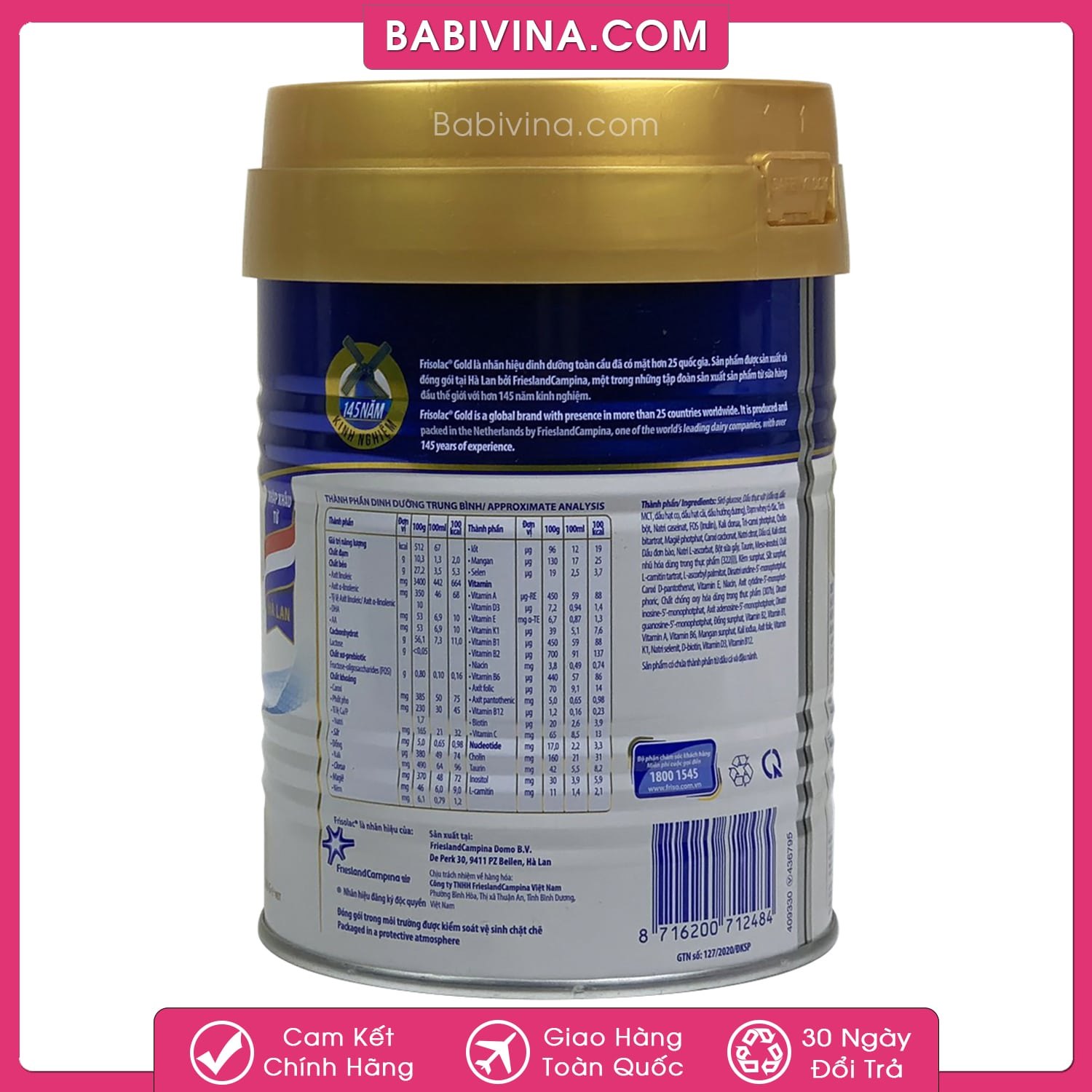 Sữa Frisolac Gold Lactose Free 400g, Trẻ Dị Ứng Đường Lactose, Mua Lactosefree Chính Hãng Friso, Giá Rẻ Nhất Tại Babivina