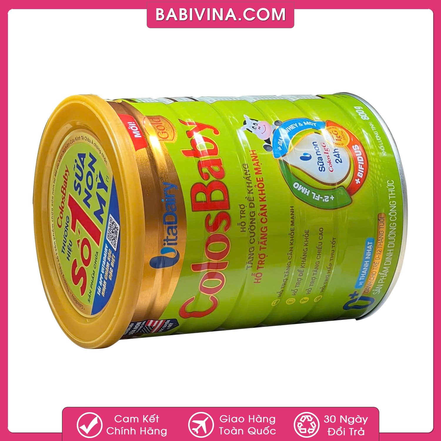 Sữa Colosbaby Gold 0+ 800g | Trẻ 0-12 Tháng, Tăng Cân, Khỏe Mạnh | Mua Sữa Non Colosbaby Chính Hãng, Date Mới, Giá Tốt Nhất Tại Babivina