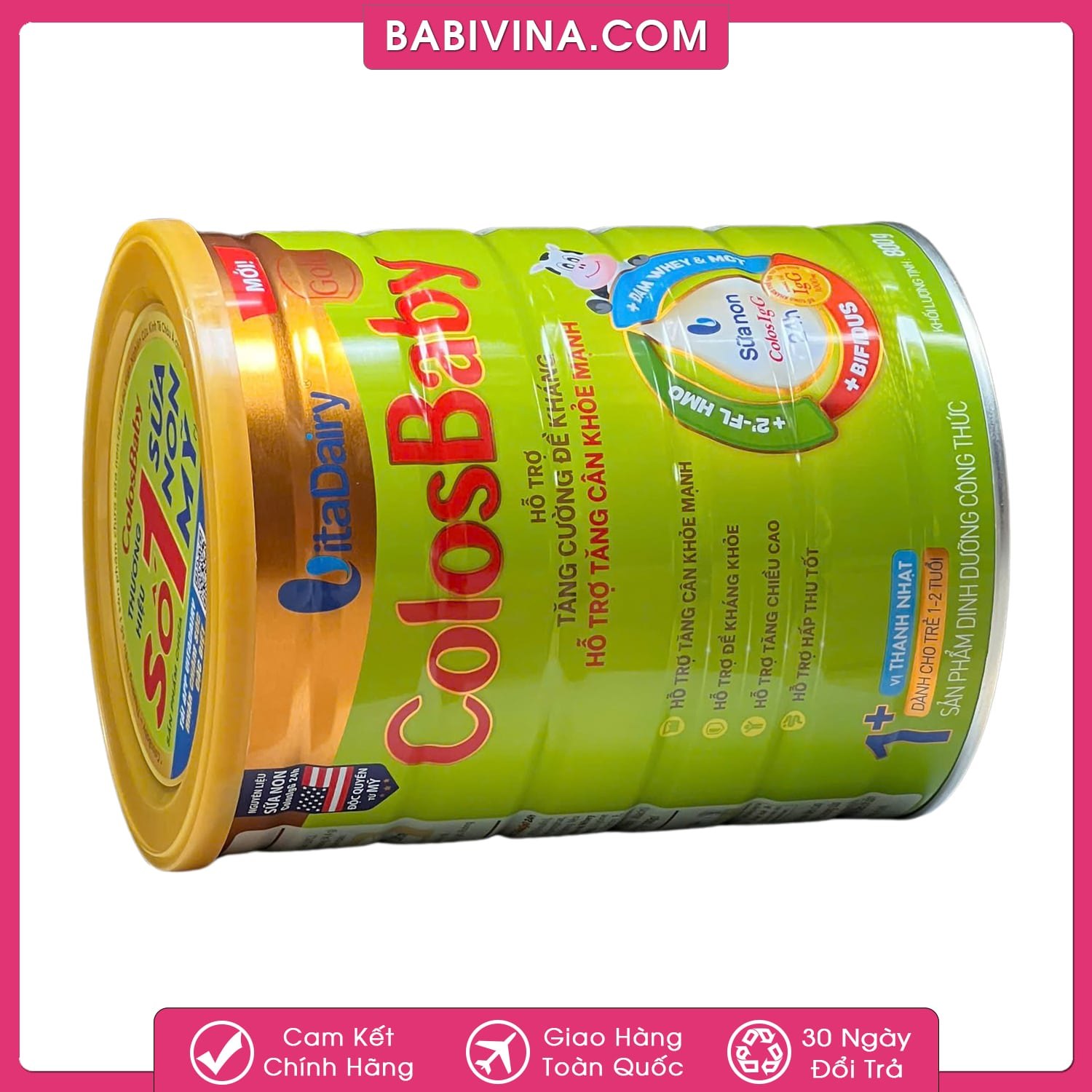 Sữa Colosbaby Gold 1+ 800g | Trẻ 1-2 Tuổi, Tăng Cân, Khỏe Mạnh | Mua Sữa Non Colos Baby Chính Hãng, Date Mới, Giá Tốt Nhất Tại Babivina