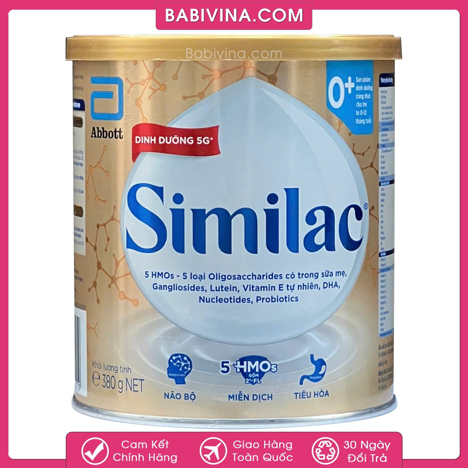 Sữa Similac 0+ 380g | Trẻ 0-12 Tháng Tuổi, Phát Triển Toàn Diện | Mua Similac Chính Hãng Abbott, Giá Tốt Nhất Tại Babivina