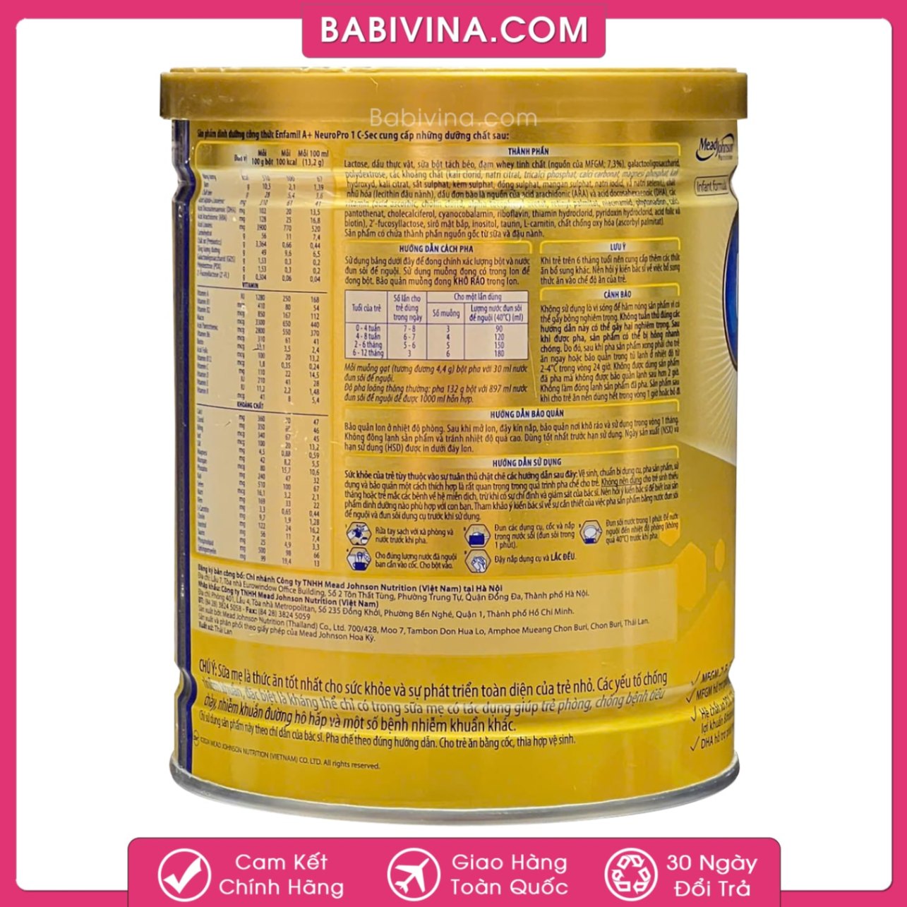 Sữa Enfamil A+ Neuropro C-Sec 1 400g | Dành Cho Trẻ Sinh Mổ Từ 0-12 Tháng | Chính Hãng Enfa, Giá Tốt Nhất