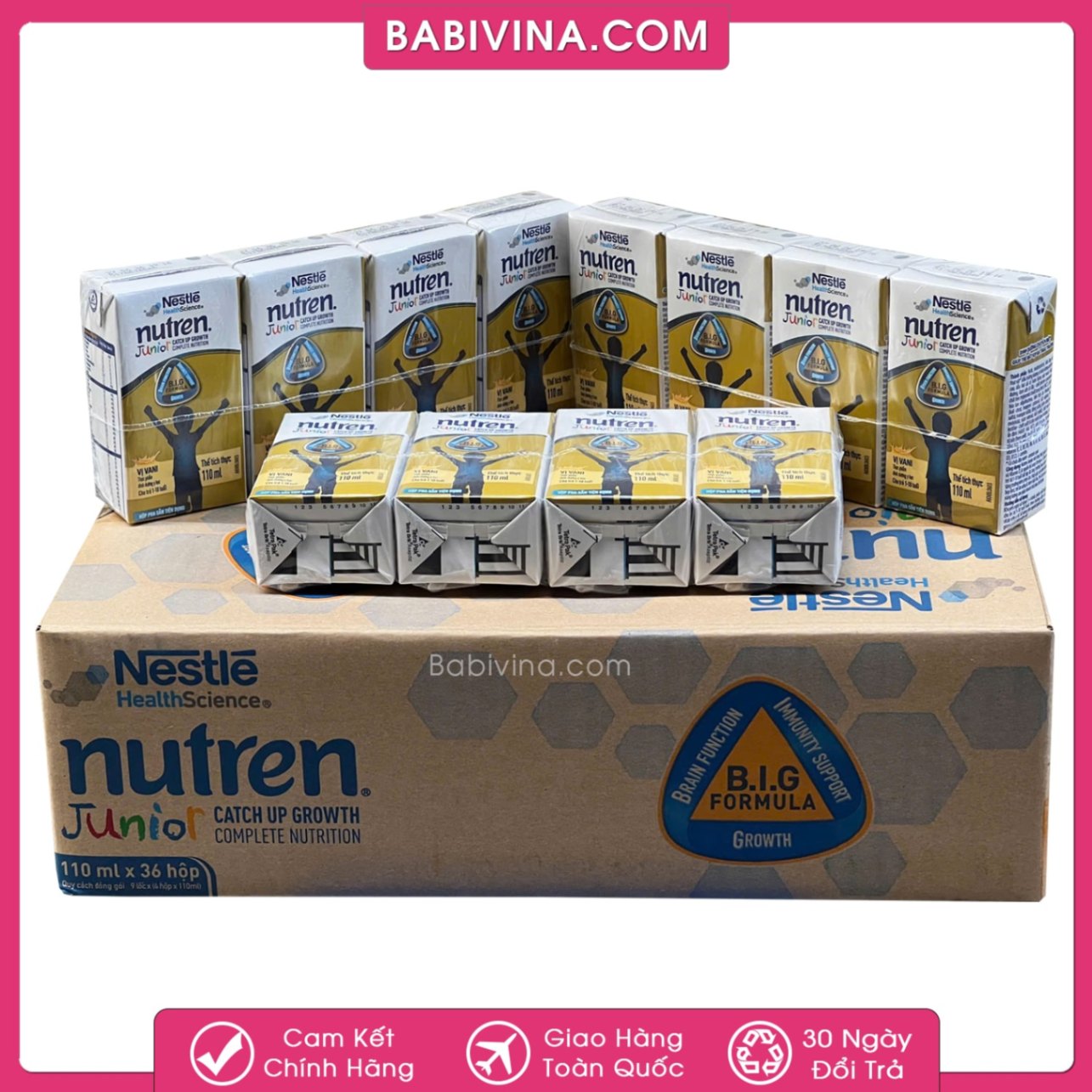 Thùng 36 Hộp Sữa Nước Nutren Junior 110ml | Cho Trẻ 1-12 Tuổi | Mua Nutren Junior, Chính Hãng Nestle Giá Rẻ Nhất Tại Babivina