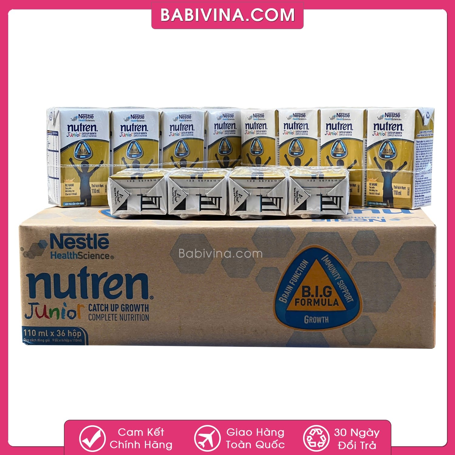 Thùng 36 Hộp Sữa Nước Nutren Junior 110ml | Cho Trẻ 1-12 Tuổi | Mua Nutren Junior, Chính Hãng Nestle Giá Rẻ Nhất Tại Babivina