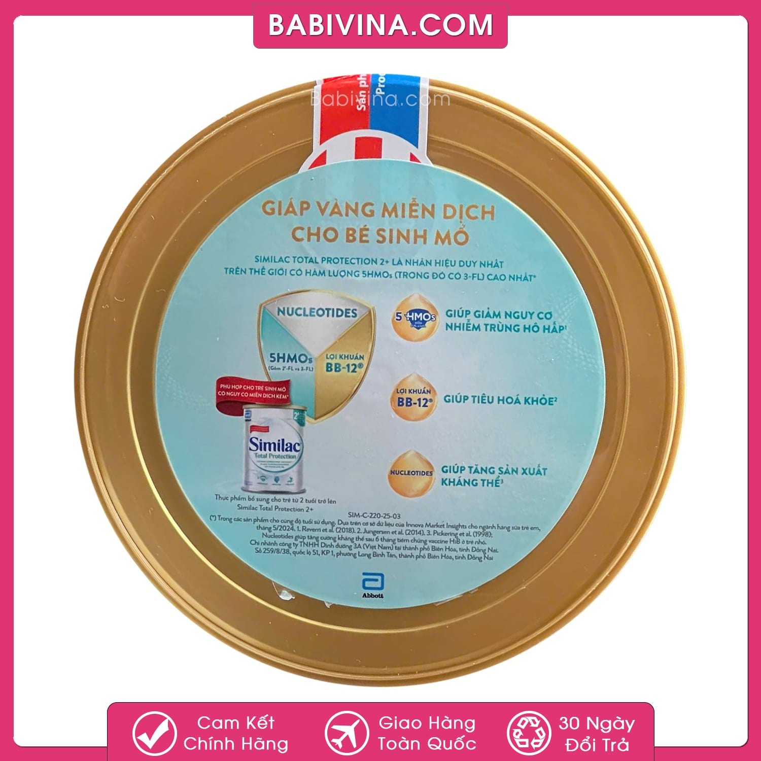 Sữa Similac Total Protection 0+ 800g | Trẻ Từ 0-12 Tháng Tuổi, Trẻ Sinh Mổ, Trẻ Hệ Miễn Dịch Yếu | Mua Similac Protection Chính Hãng, Giá Tốt Nhất Tại Babivina