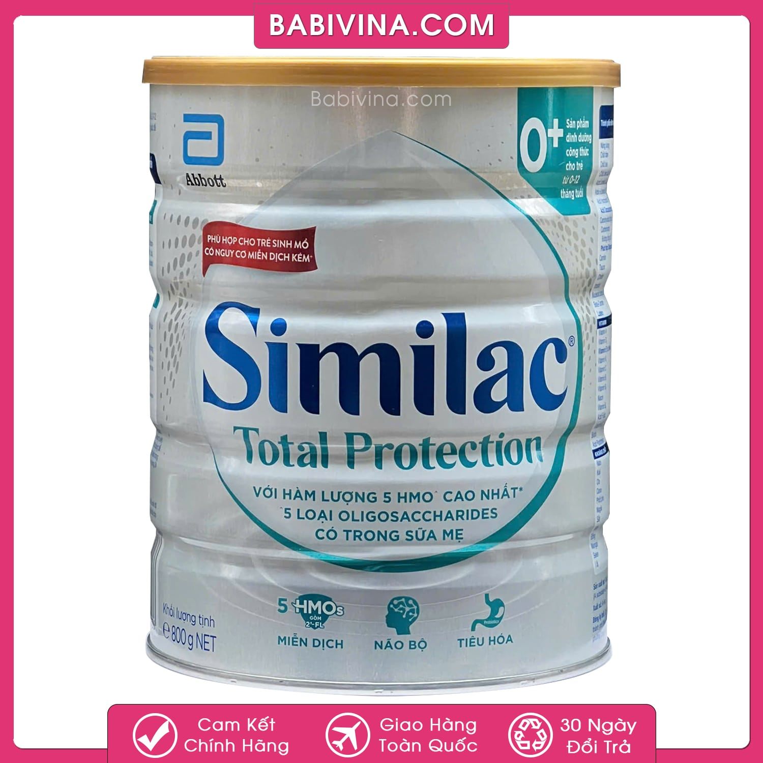 Sữa Similac Total Protection 0+ 800g | Trẻ Từ 0-12 Tháng Tuổi, Trẻ Sinh Mổ, Trẻ Hệ Miễn Dịch Yếu | Mua Similac Protection Chính Hãng, Giá Tốt Nhất Tại Babivina