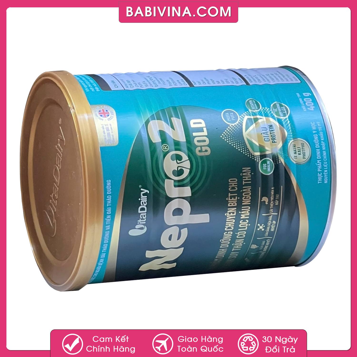 Sữa Nepro Gold 2 400g | Dinh Dưỡng Cho Người Chạy Thận, Tiểu Đường, Tim Mạch | Mua Sữa Thận Nepro Gold Chính Hãng Vitadairy, Giá Rẻ Nhất Tại Babivina