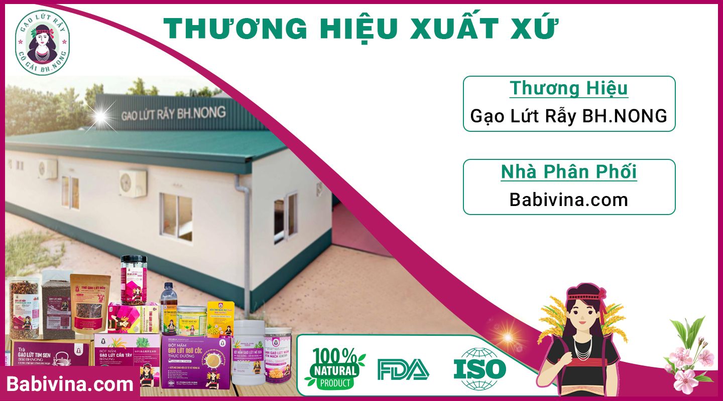 Thương Hiệu, Xuất Xứ Bột Mầm Gạo Lứt Mè Đen BH.Nong (Bhnong, Bh Nong)