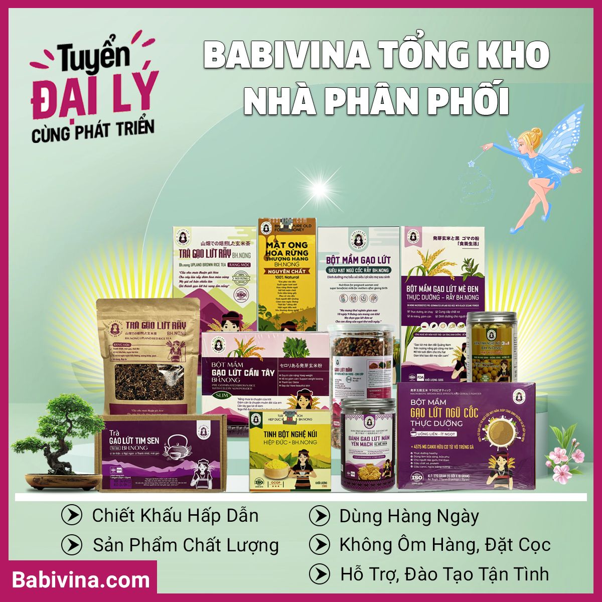 Babivina Tổng Kho, Nhà Phân Phối Sản Phẩm Gạo Lứt Bh.Nong (Bhnong, Bh Nong)