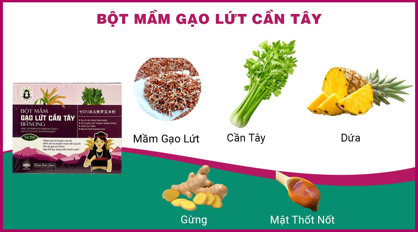 Thành Phần Bột Mầm Gạo Lứt Cần Tây Bh.Nong