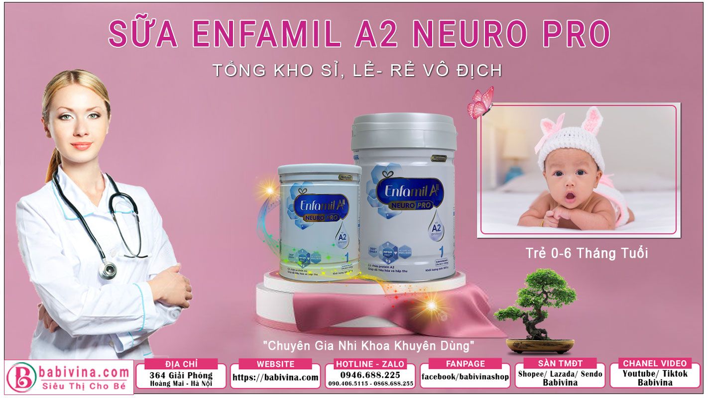 Sữa Enfamil A2 NeuroPro 1 800g Chính Hãng Enfa, Giá Rẻ Nhất