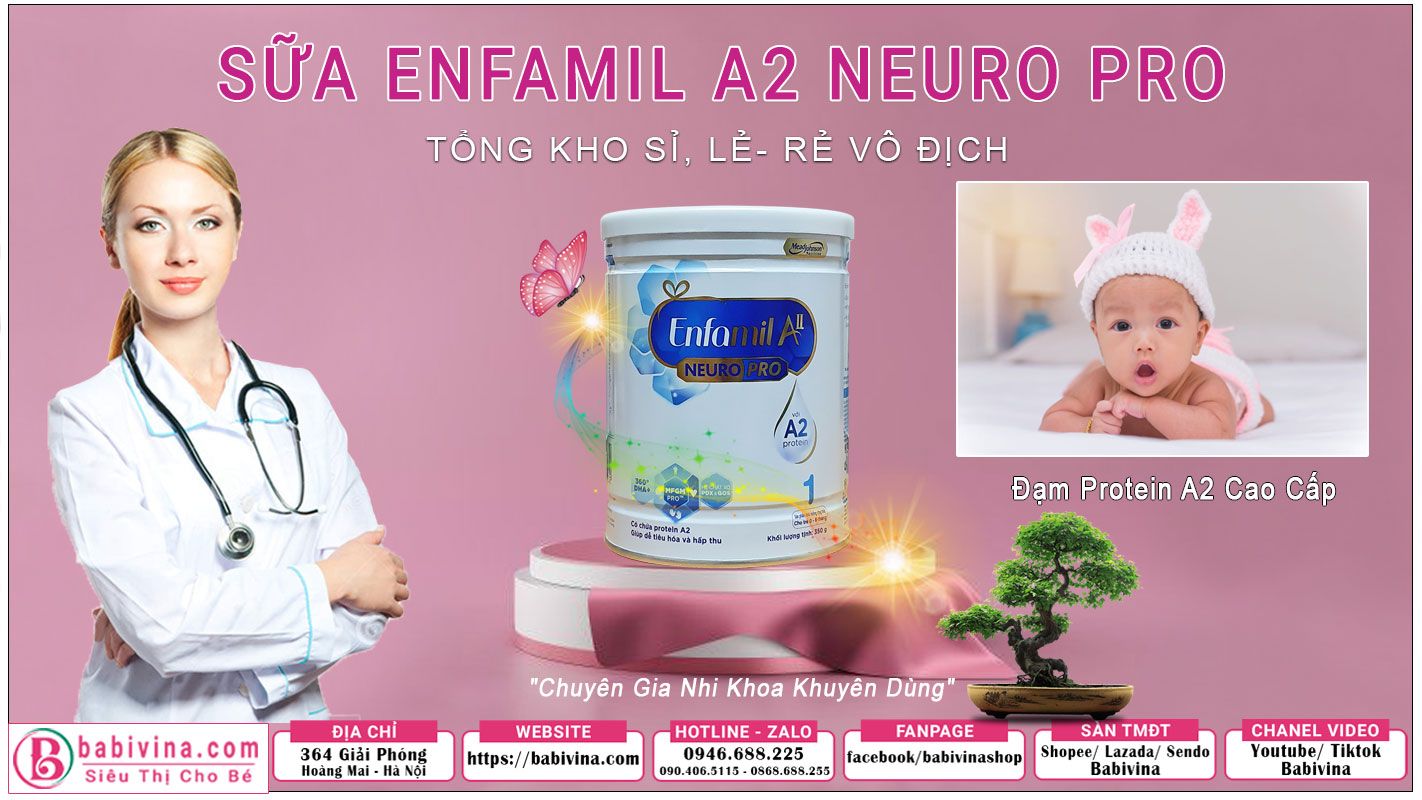 Sữa Enfamil A2 NeuroPro 1 350g Chính Hãng Enfa, Giá Rẻ Nhất