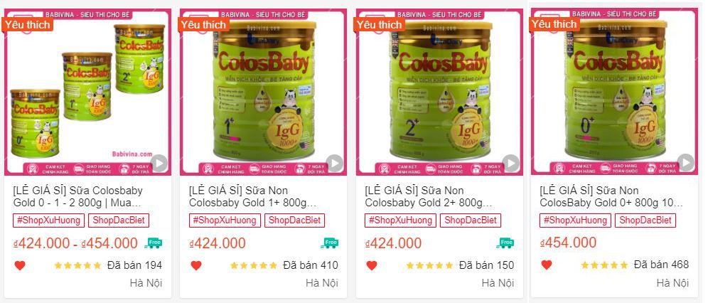 Hơn 5.000+ Lon Sữa Colosbaby Gold Đã Bán Tại Babivina