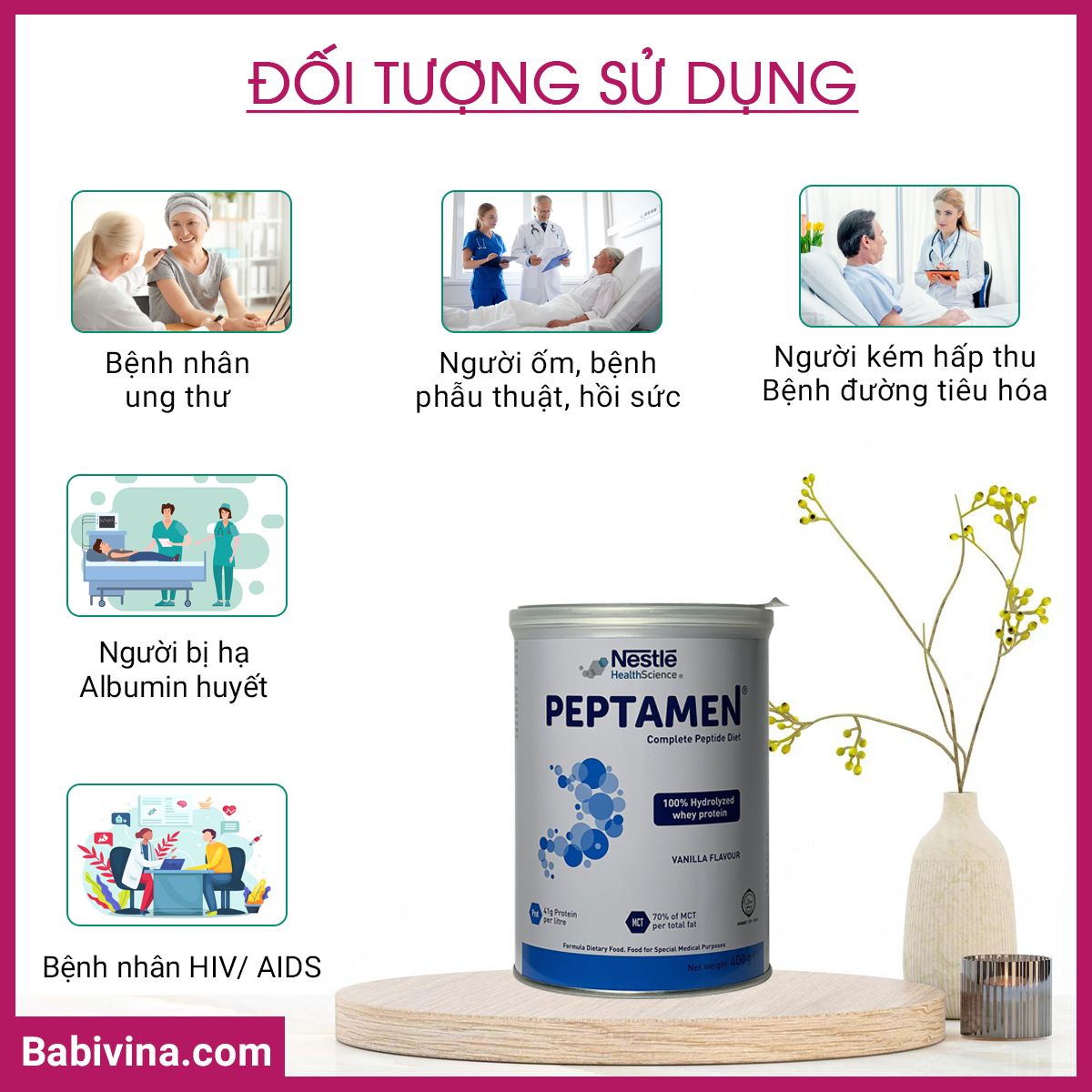 Đối Tượng Sử Dụng Sữa Peptamen 400g