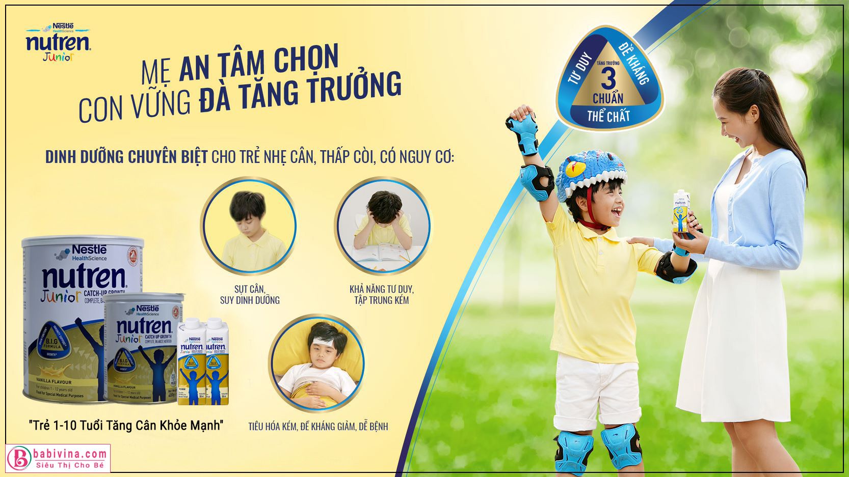 Sữa Nutren Junior Giúp Trẻ Tăng Cân Khỏe Mạnh