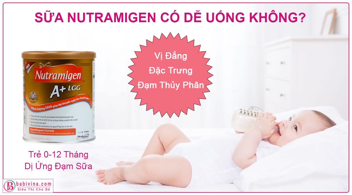 Sữa Nutramigen Mùi Vị Có Dễ Uống?