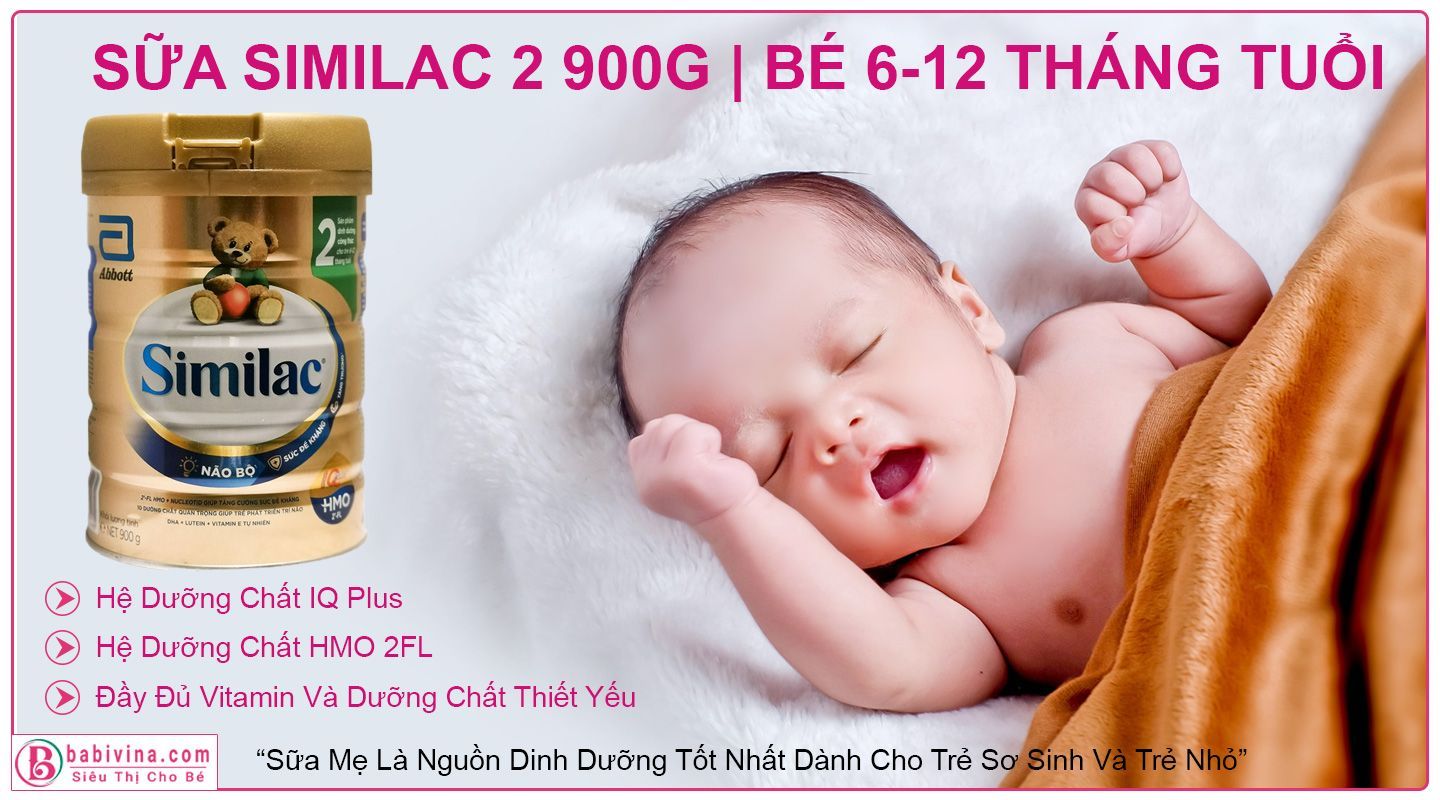 Sữa Similac 2 900g IQ HMO | Trẻ 6-12 Tháng Tuổi, Phát Triển Toàn Diện | Mua Similac 2 Chính Hãng Abbott, Giá Rẻ Nhất Tại Babivina