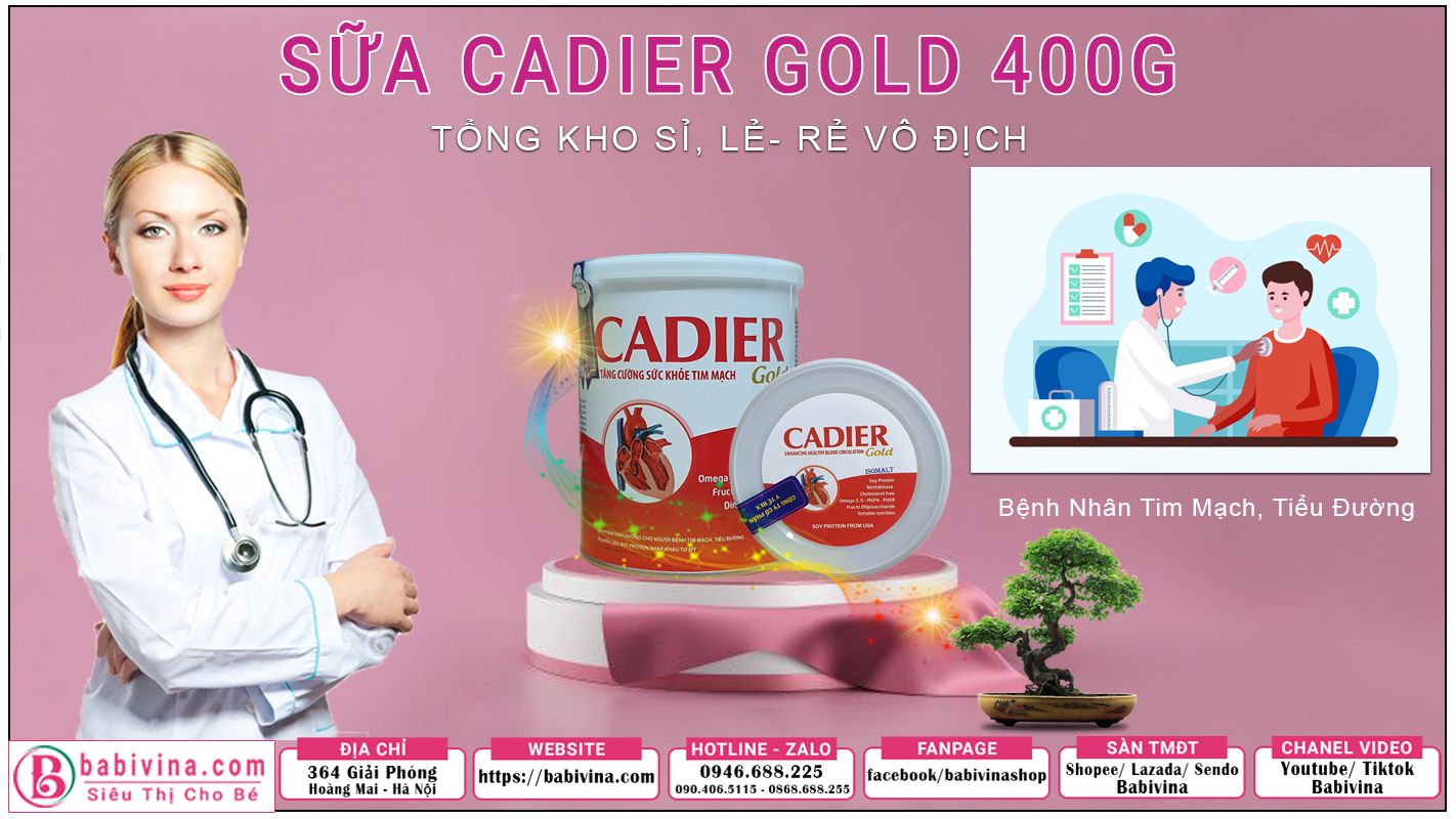 Sữa Cadier Gold 400g Chính Hãng, Giá Tốt Nhất Tại Babivina