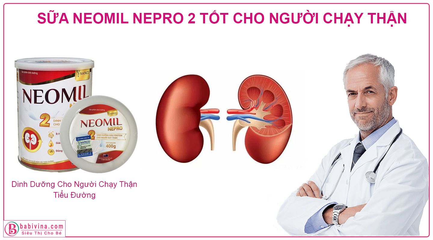 Sữa Neomil Nepro 2 400g Rất Tốt Cho Bệnh Nhân Chạy Thận