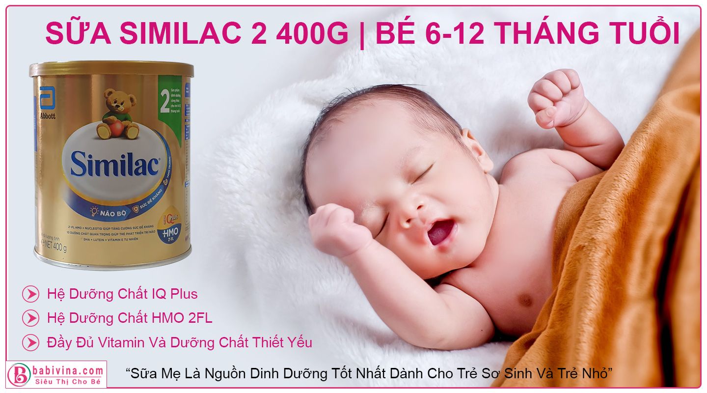 Sữa Similac 2 400g IQ HMO Chính Hãng Abbott, Giá Rẻ Nhất